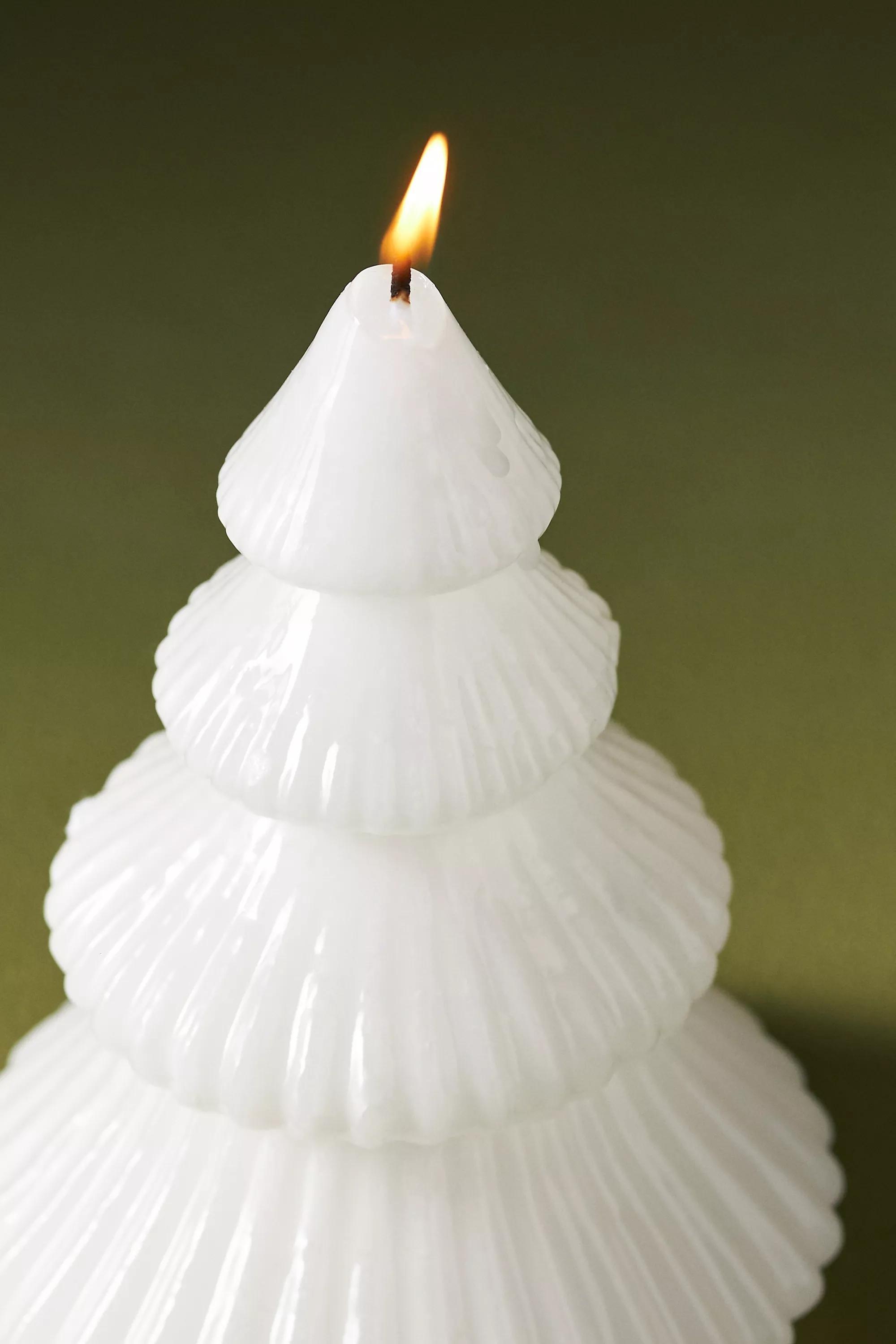 High Gloss Short Wax Tree Candle, White, A501_0010, large image number 2