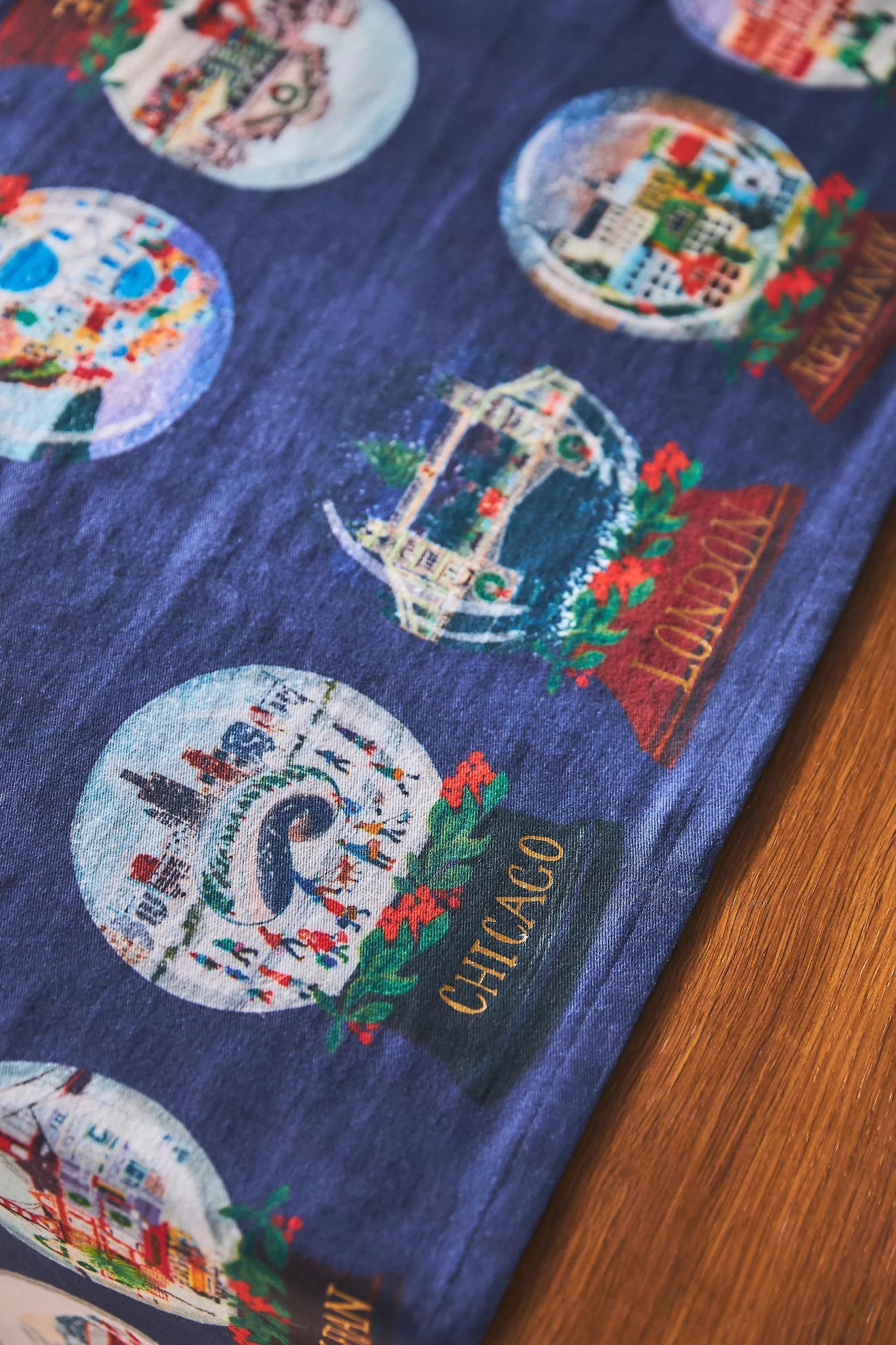 Travel Snow Globes Table Runner, Multicolour, , large image number 2