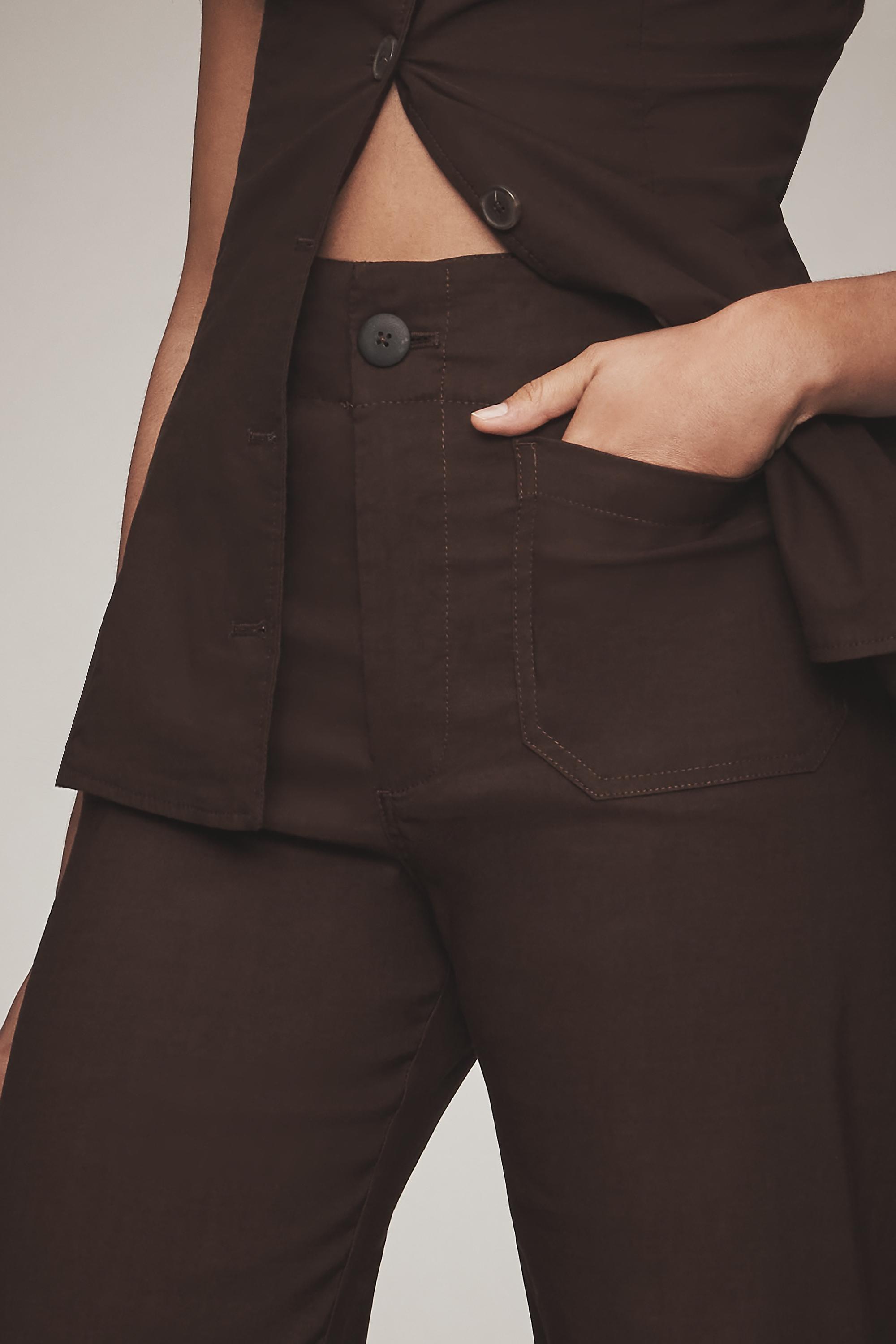 The Colette Wide-Leg Trousers By Maeve, Brown, A501_0029, large image number 6