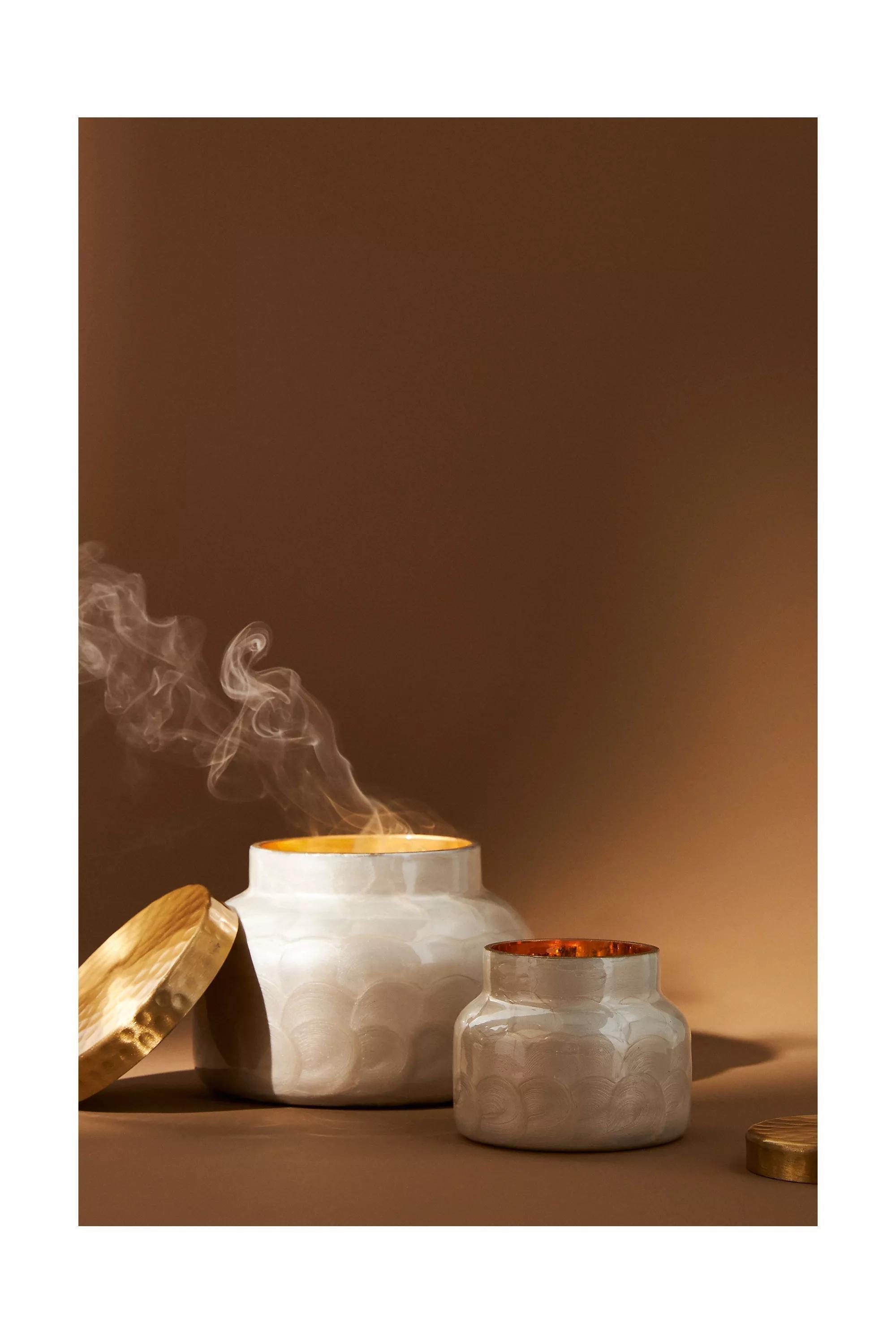 IVORY Capri Blue Volcano Capiz Jar Candle\u200b, A501_0011, large image number 0