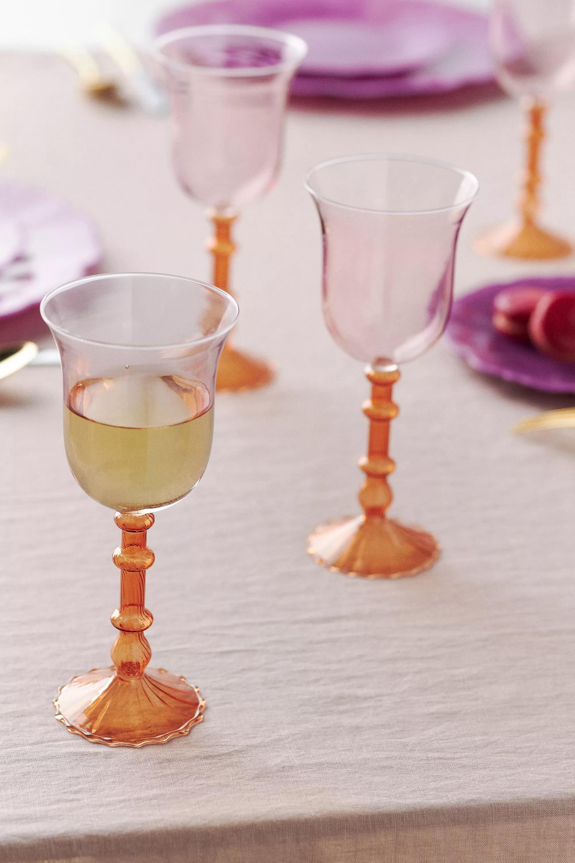 Cinzia Wine Glass, Peach, A501_0067, large image number 1