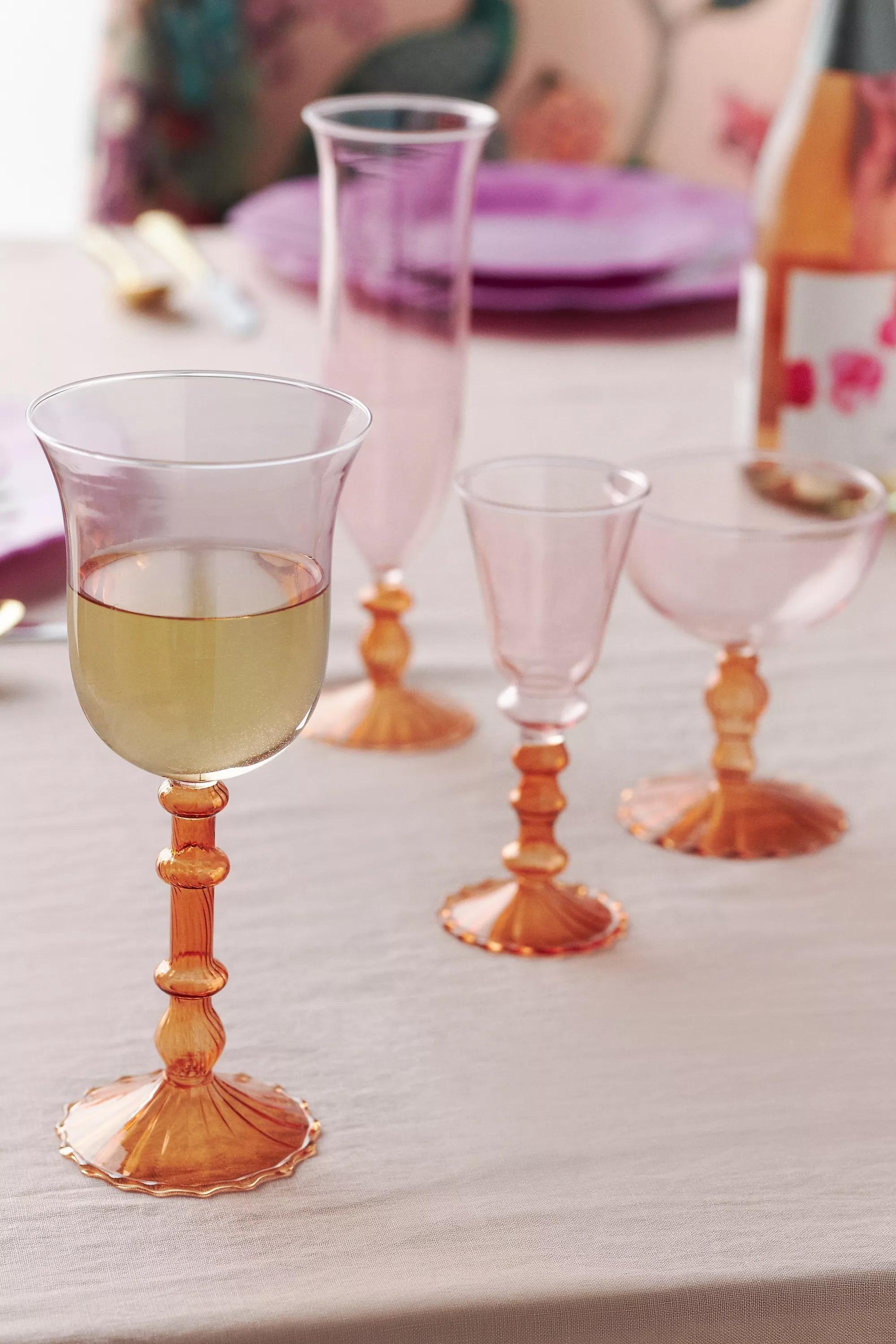 Cinzia Wine Glass, Peach, A501_0067, large image number 2