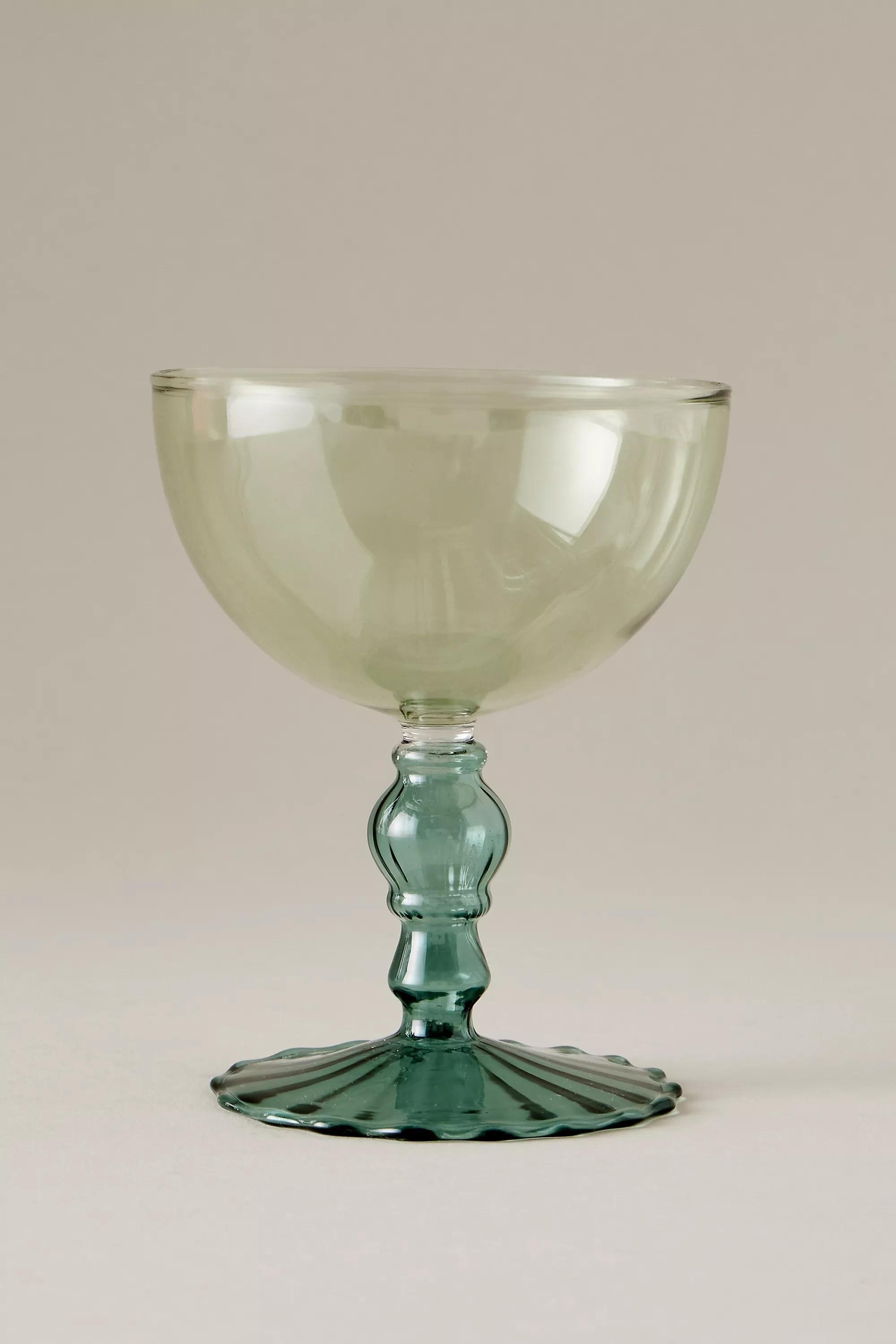 Cinzia Champagne Coupe Glass, Turquoise, A501_0046, large image number 0