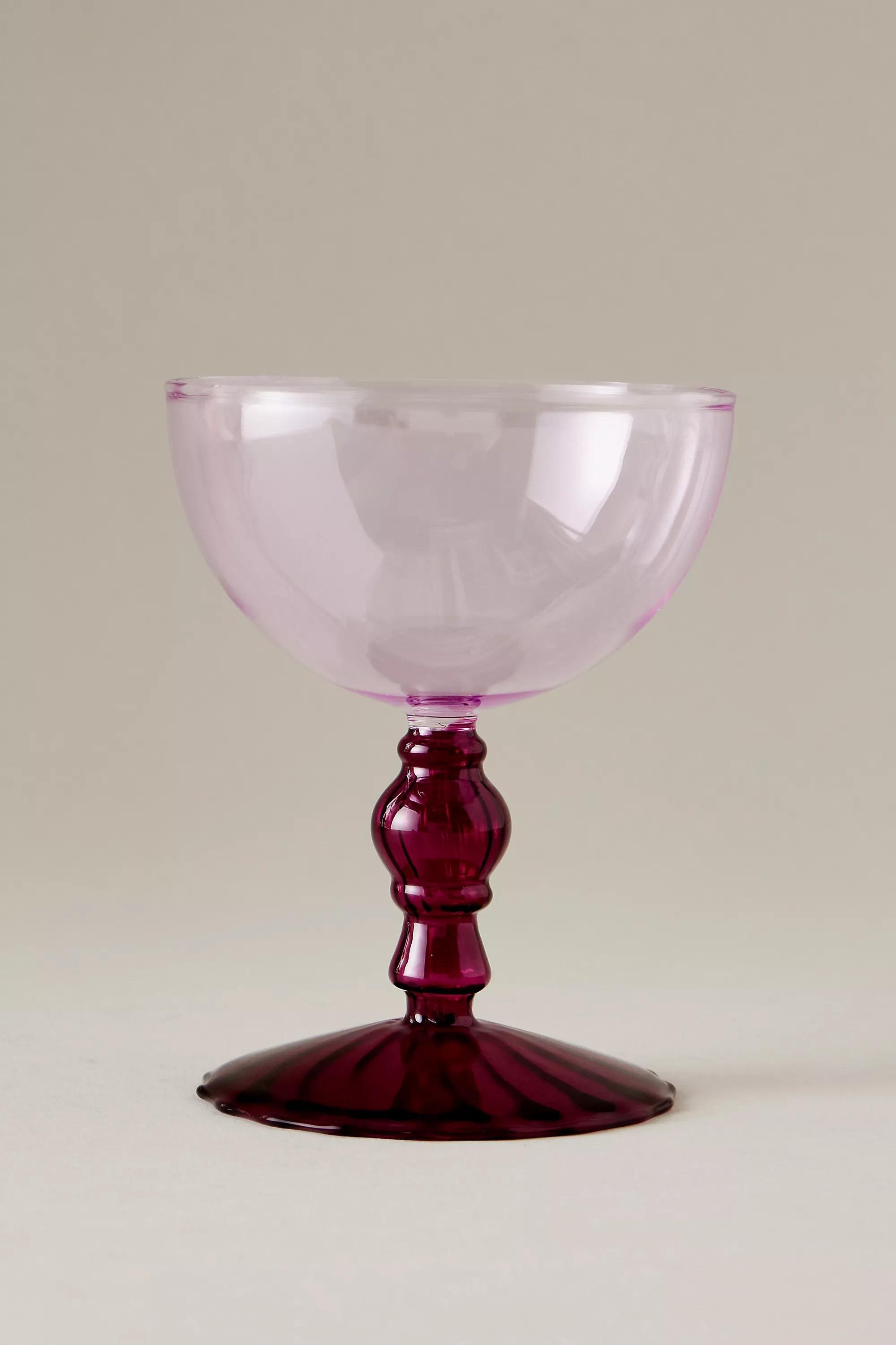 Cinzia Champagne Coupe Glass, Purple, A501_0057, large image number 0