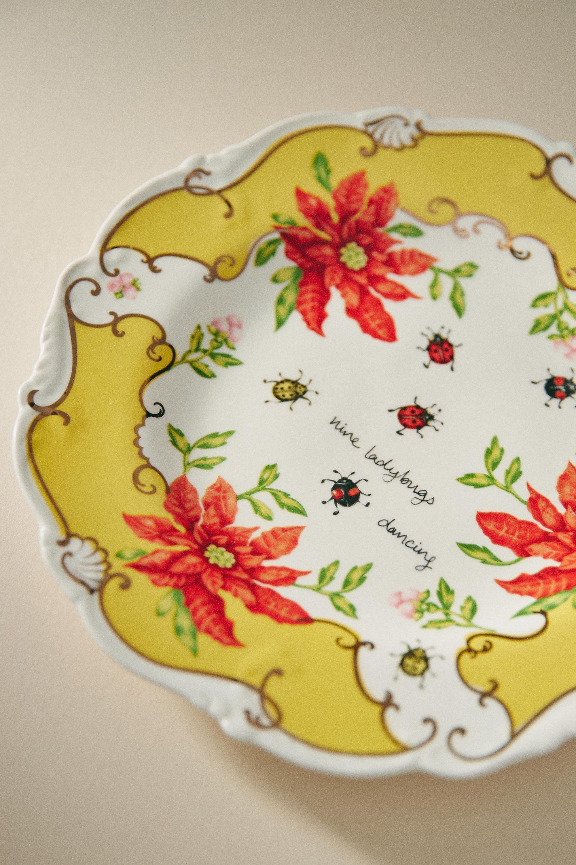 YL Lou Rota Twelve Days of Christmas Dessert Plate, A501_0079, large image number 2