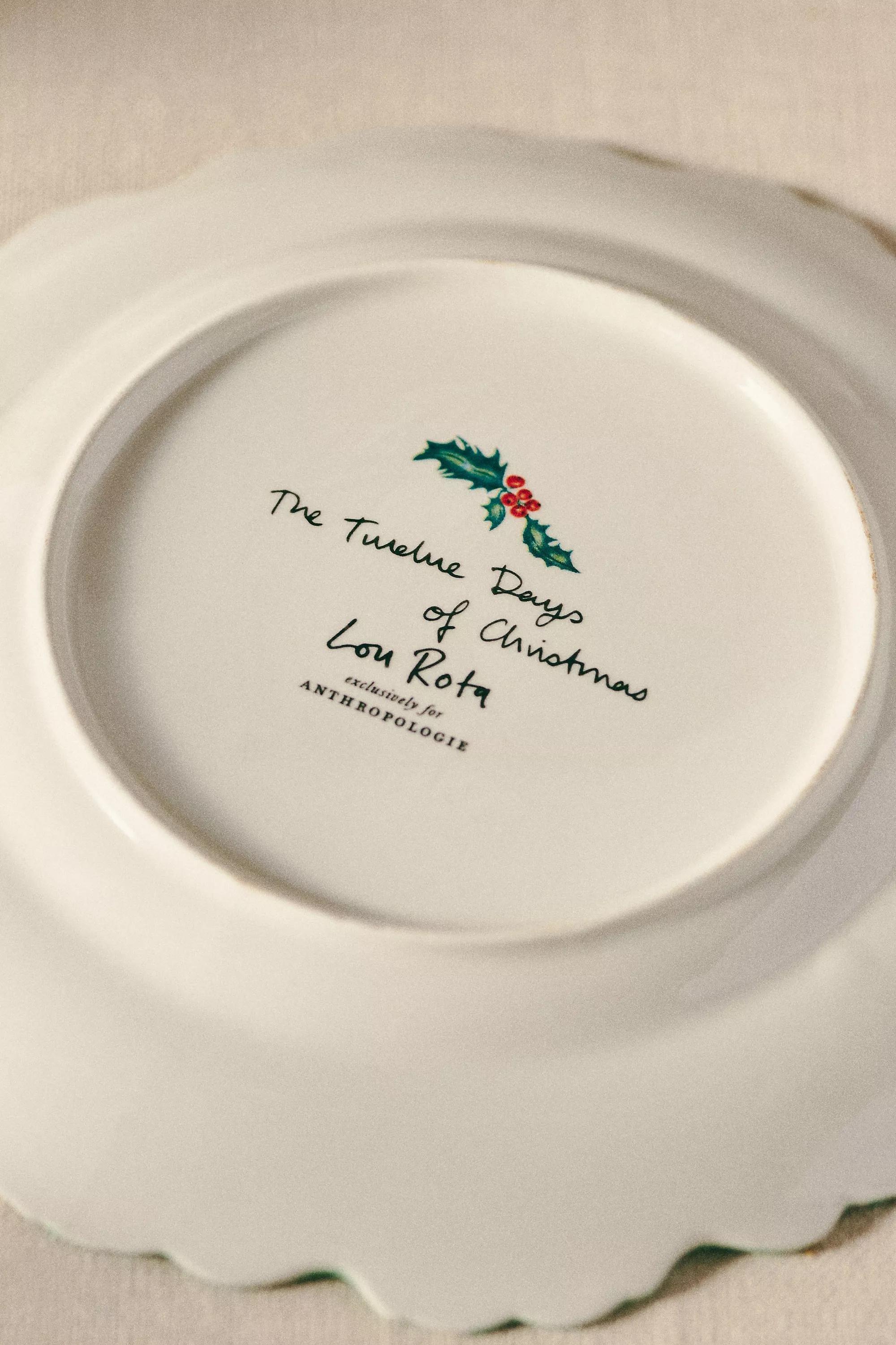 BL Lou Rota Twelve Days of Christmas Dessert Plate, A501_0105, large image number 3