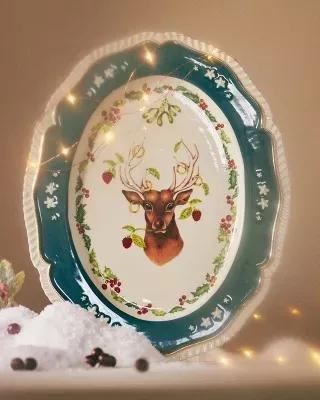 D Lou Rota Twelve Days Of Christmas Platter, Turquoise, , large image number 3
