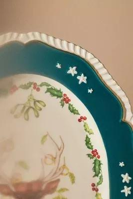 D Lou Rota Twelve Days Of Christmas Platter, Turquoise, , large image number 5