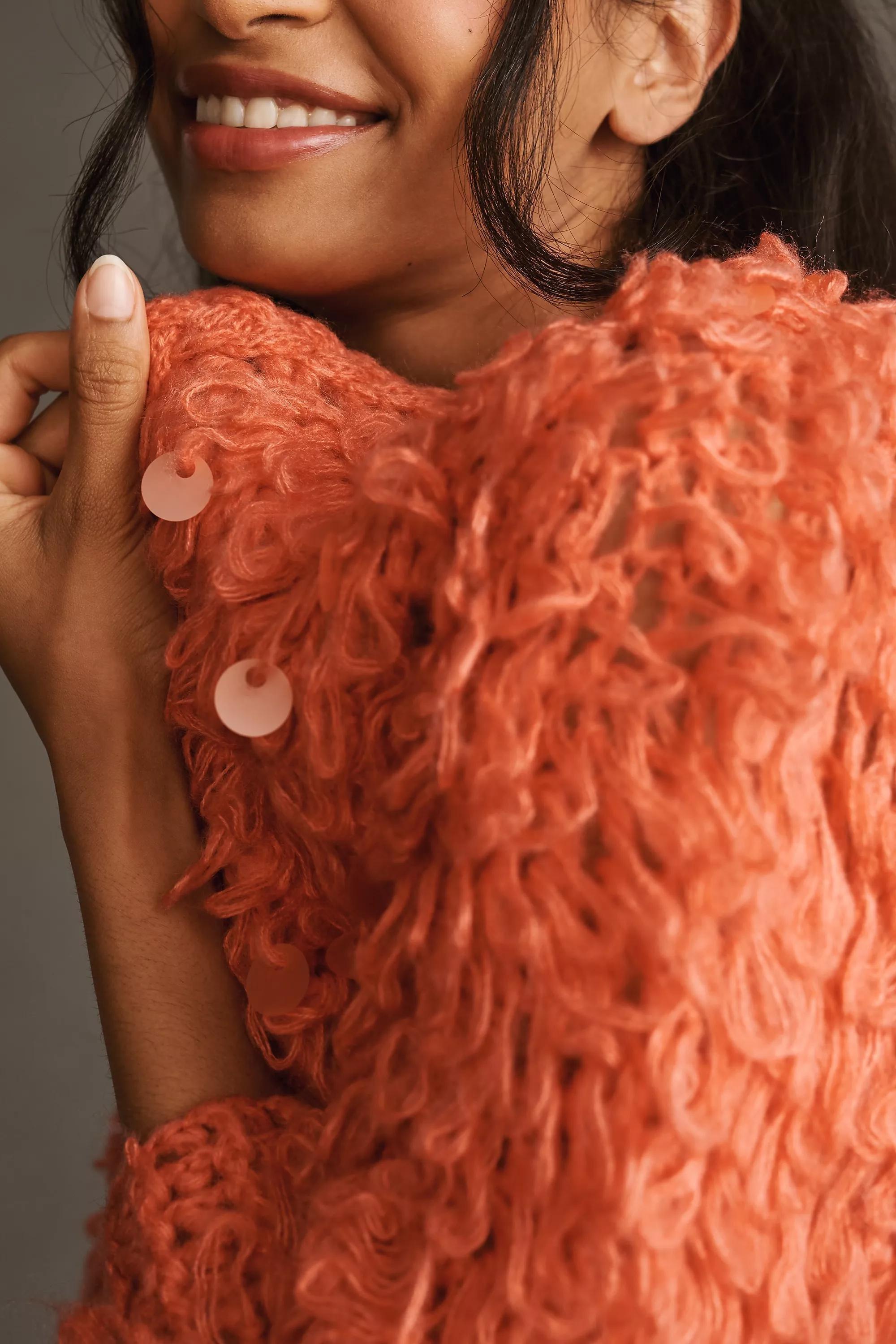 In Things Loop-Crochet Cardigan, Pink, A501_0066, large image number 4