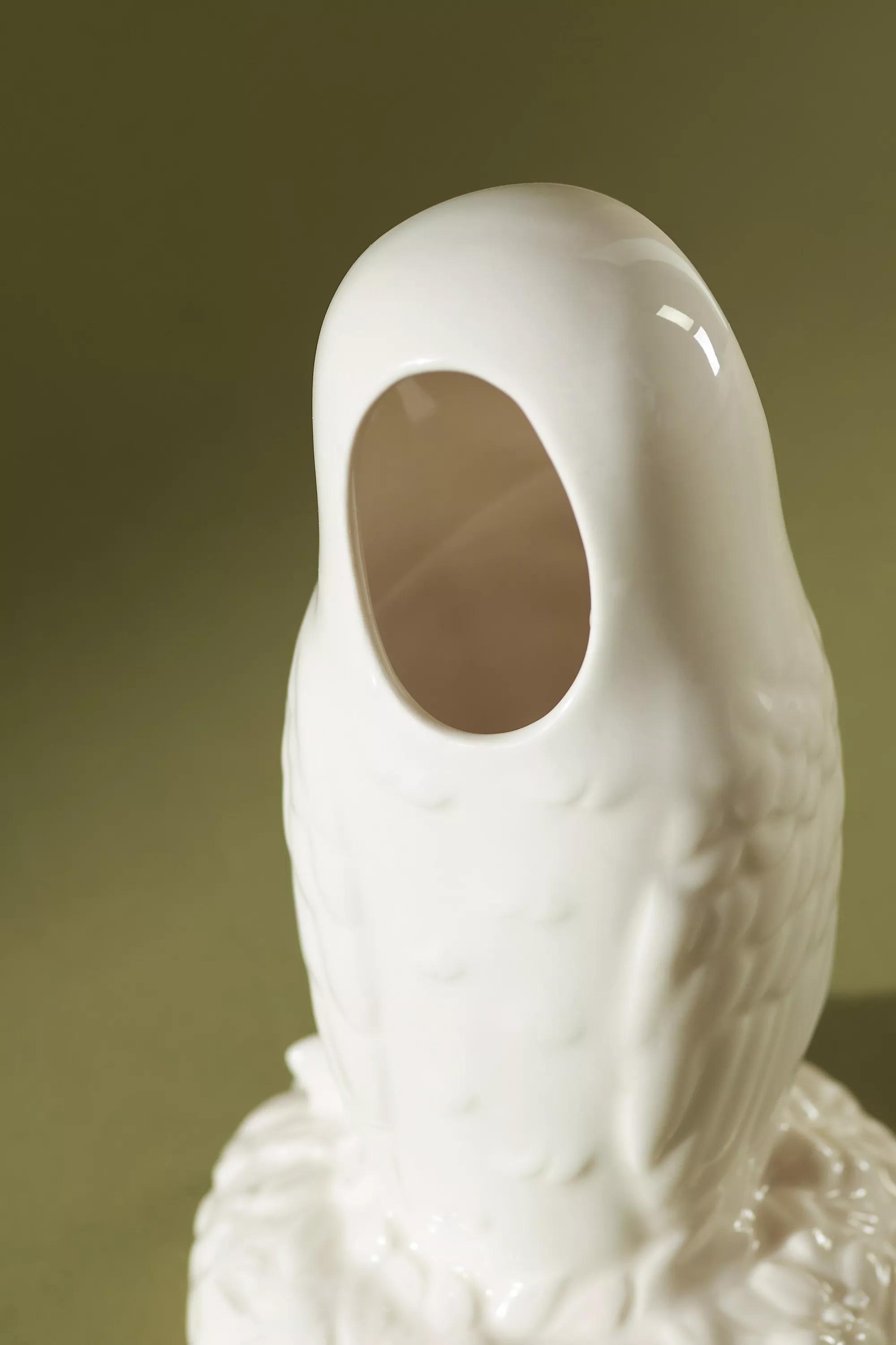 Winter White Creature Bud Vase, Ivory, A501_0011, large image number 3