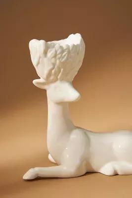 Winter White Creature Candle Holder, Ivory, A501_0011, large image number 1