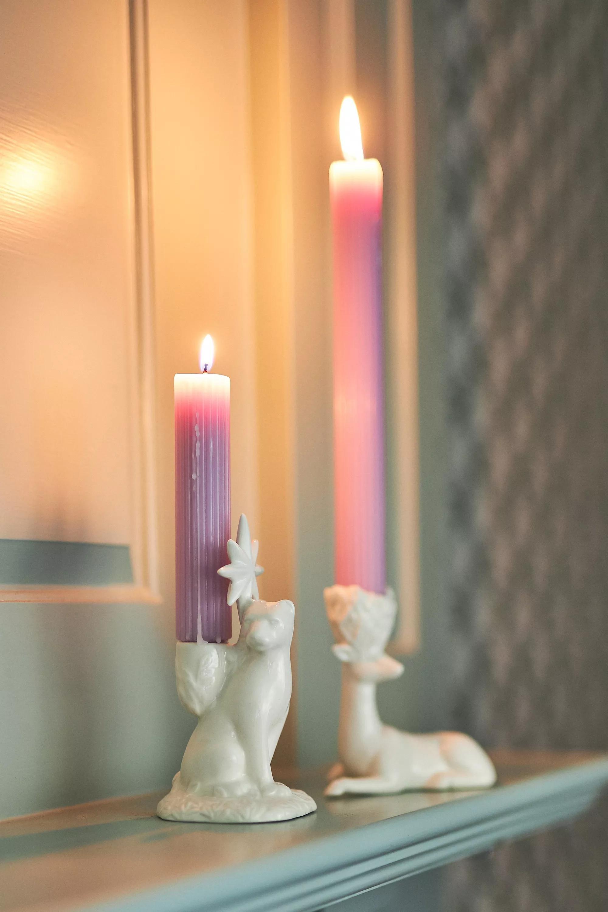 Winter White Creature Candle Holder, Ivory, A501_0011, large image number 4
