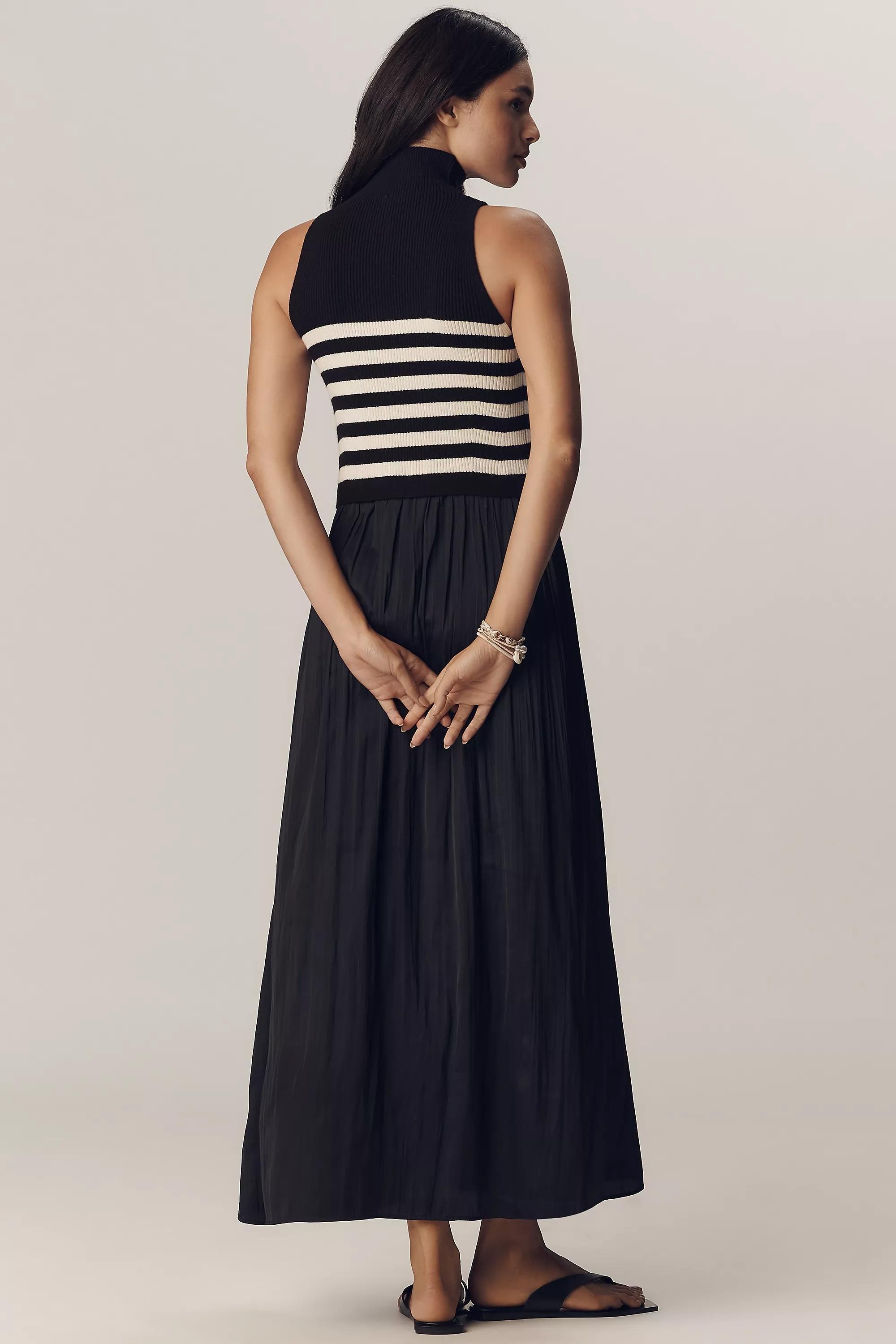The Thea Mockable Sleeveless Midi Jumper Dress, Multicolour, A501_0018, large image number 1