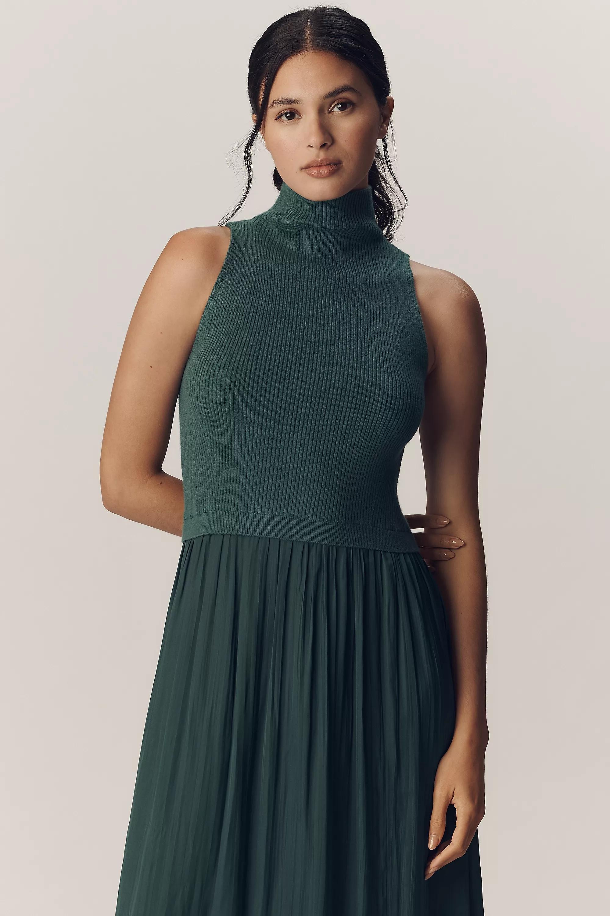 The Thea Mockable Sleeveless Midi Jumper Dress, , large image number 3