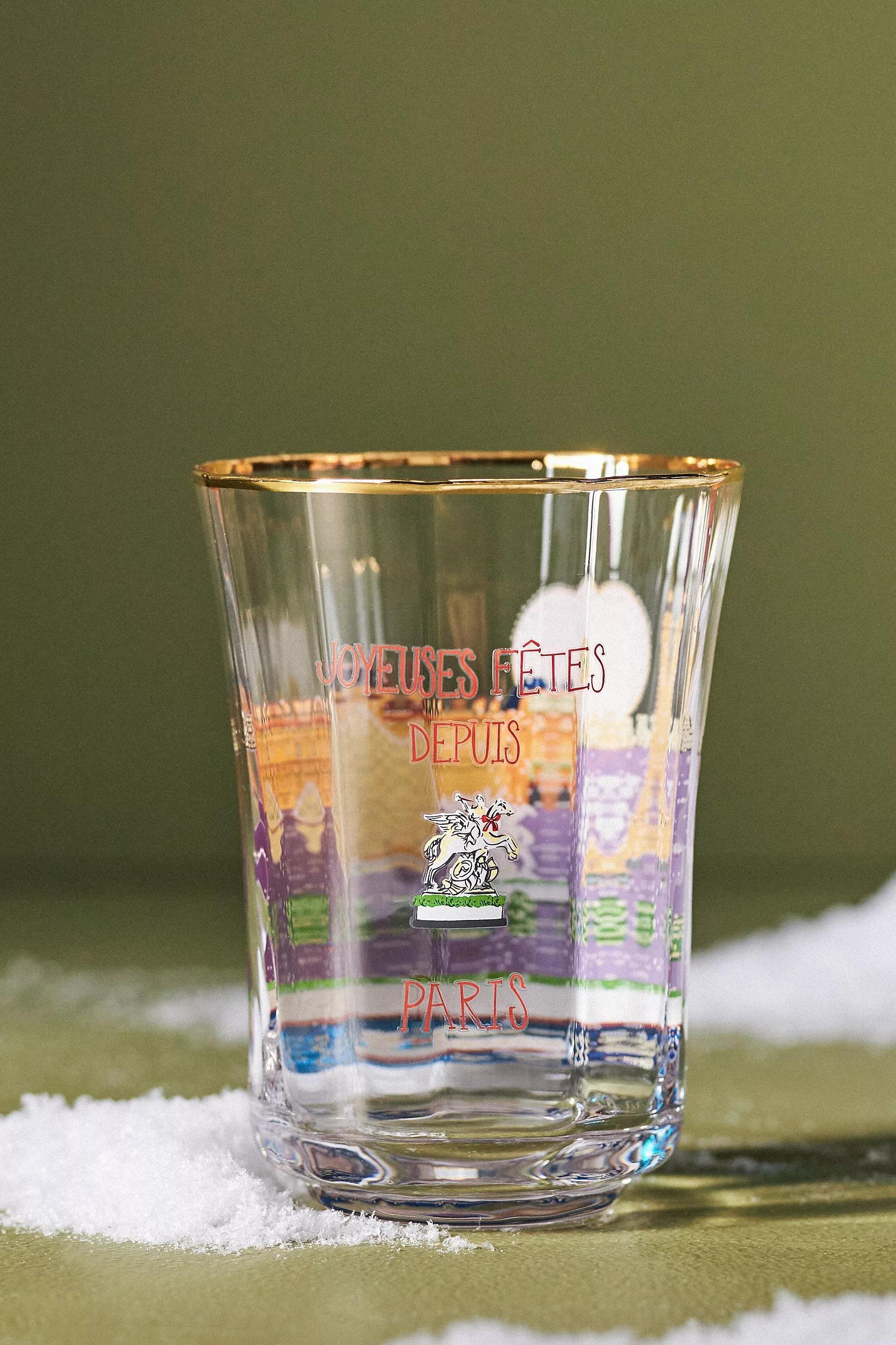 Holiday In The City Juice Glass, Purple, A501_0055, large image number 2