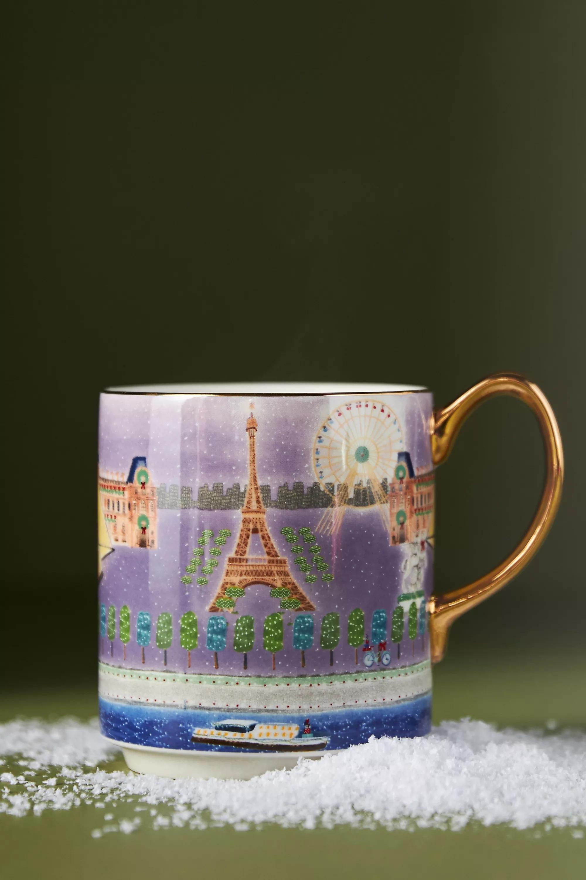 Holiday In The City Mug, Purple, , large image number 0