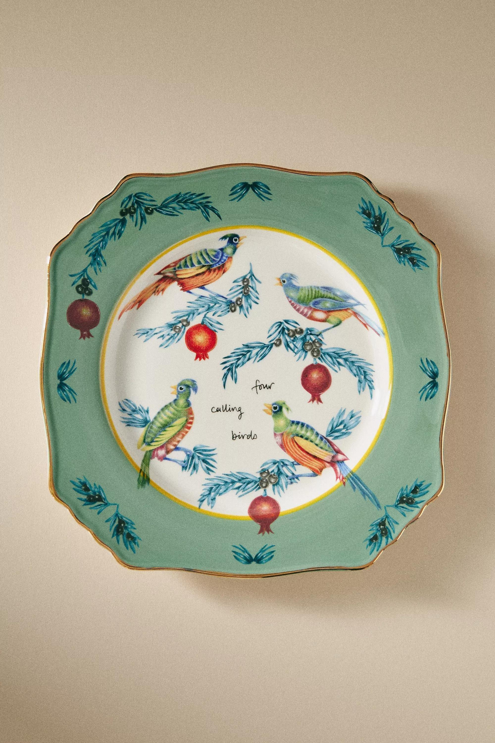 ASSORT Lou Rota Twelve Days of Christmas Dessert Plates, Set of 12, A501_0000, large image number 3