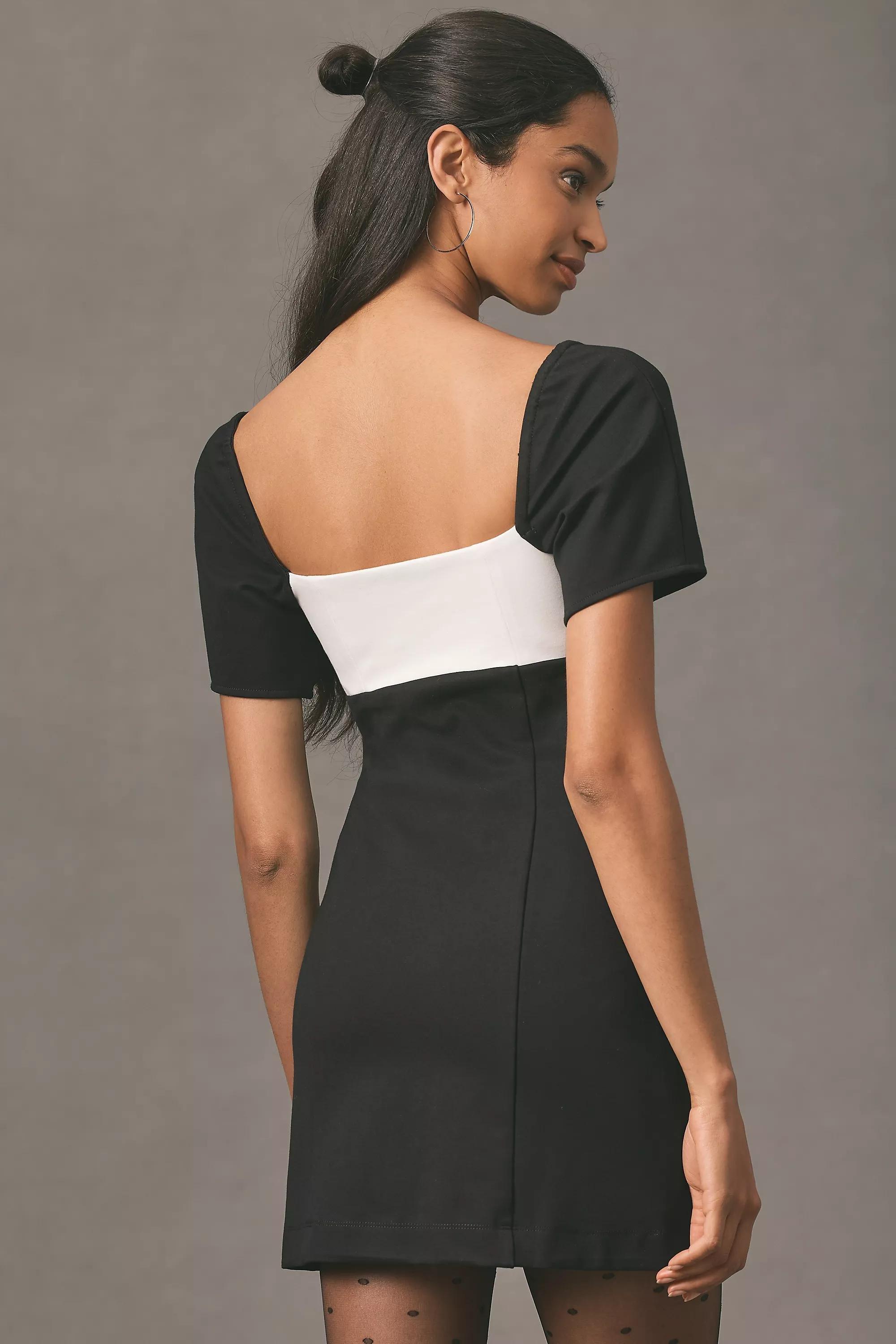 Maeve Bow Shift Mini Dress, Multicolour, , large image number 1