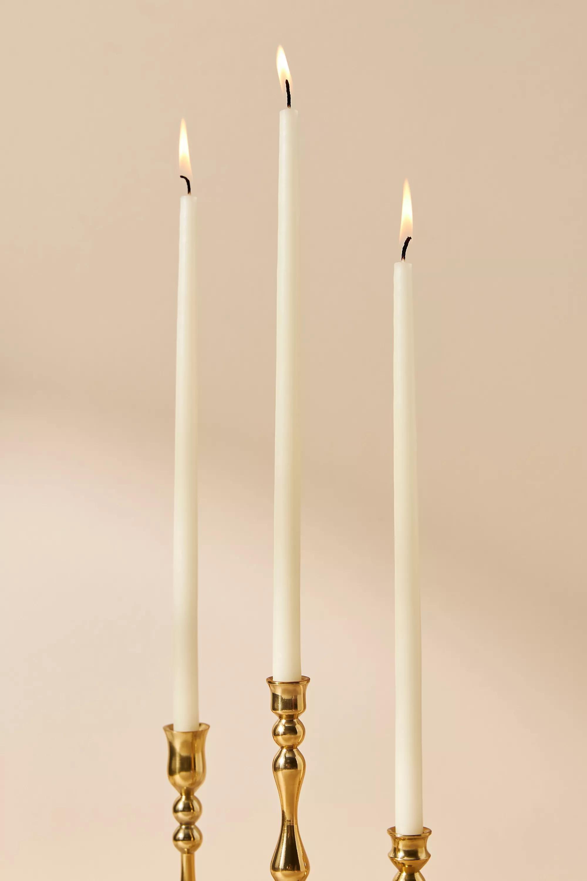 Mini Taper Candles, Set Of 12, Ivory, , large image number 0