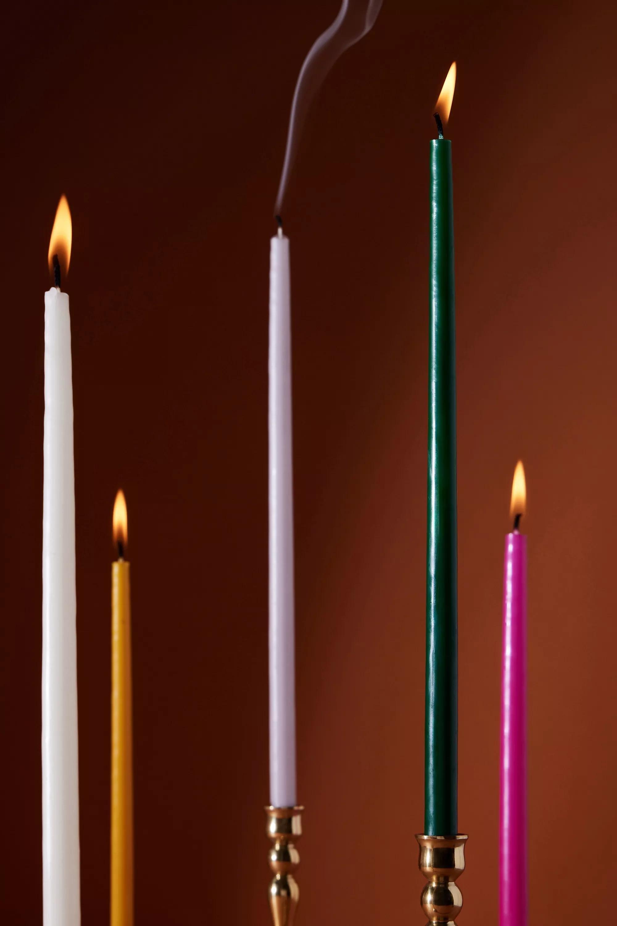 Mini Taper Candles, Set Of 12, Ivory, , large image number 3