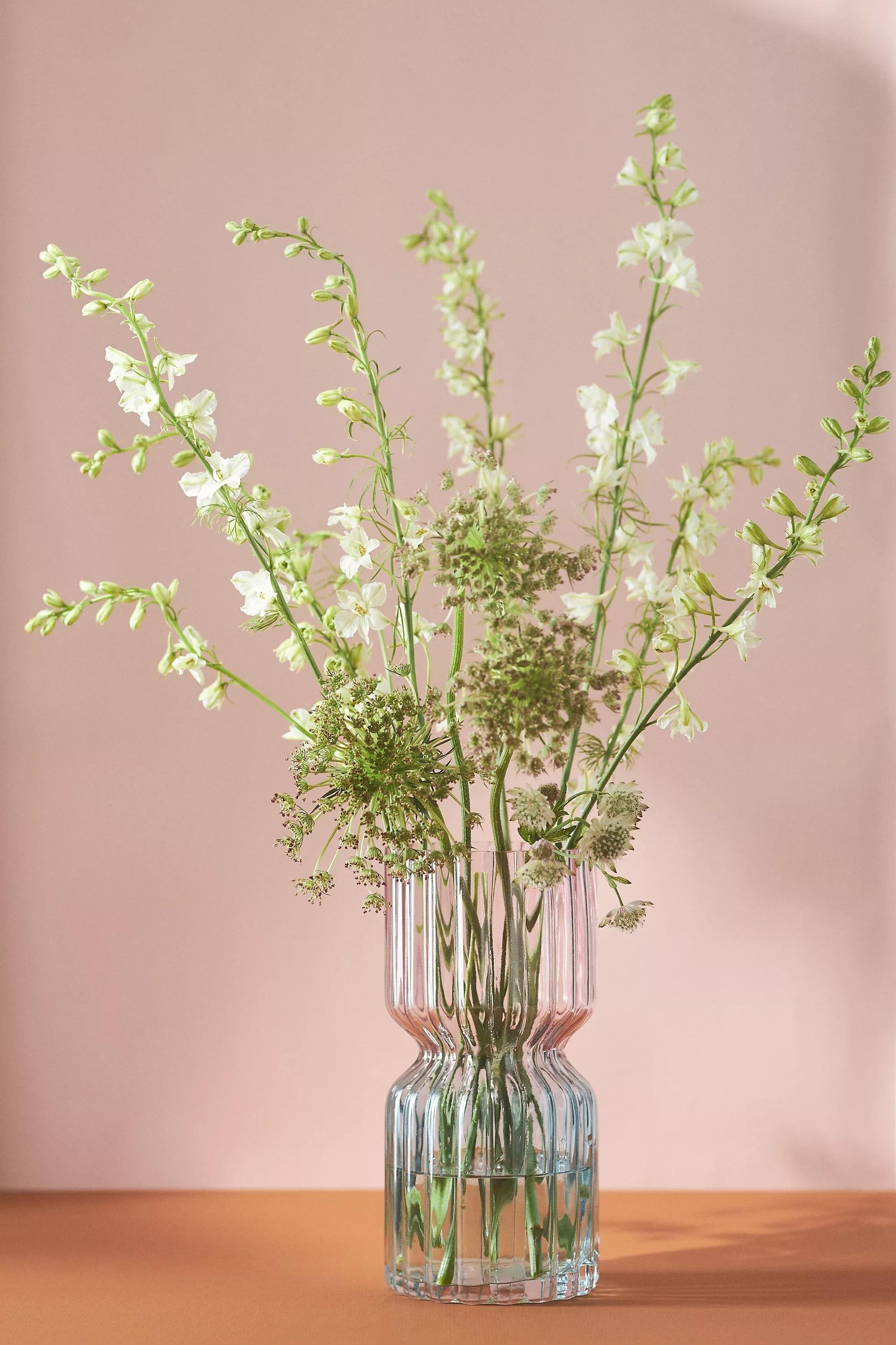 Anthropologie - Combo Colourblock Glass Vase, Pink