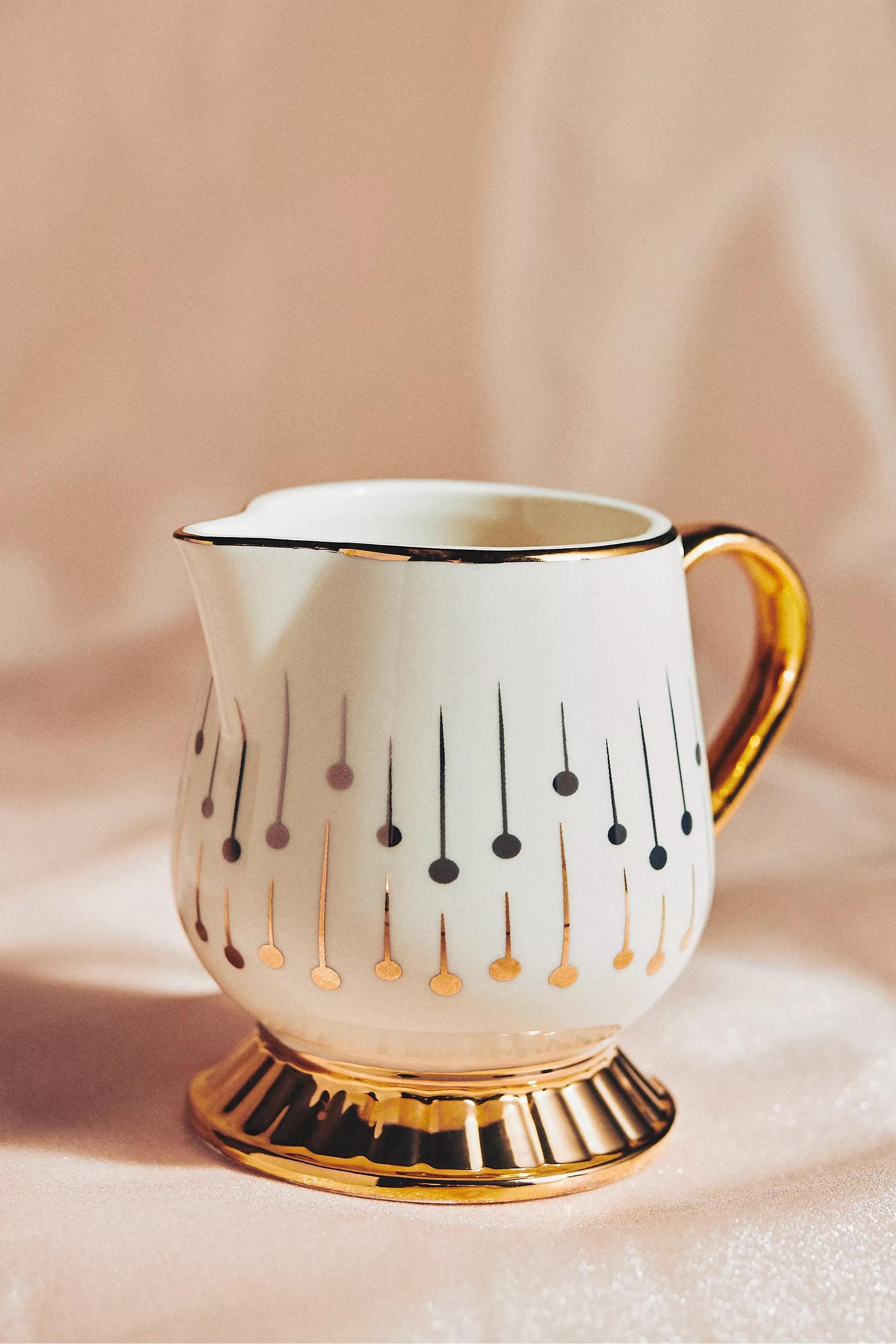 Catherine Martin For Anthropologie Starry Night Ceramic Milk Jug, White, A501_0011, large image number 0