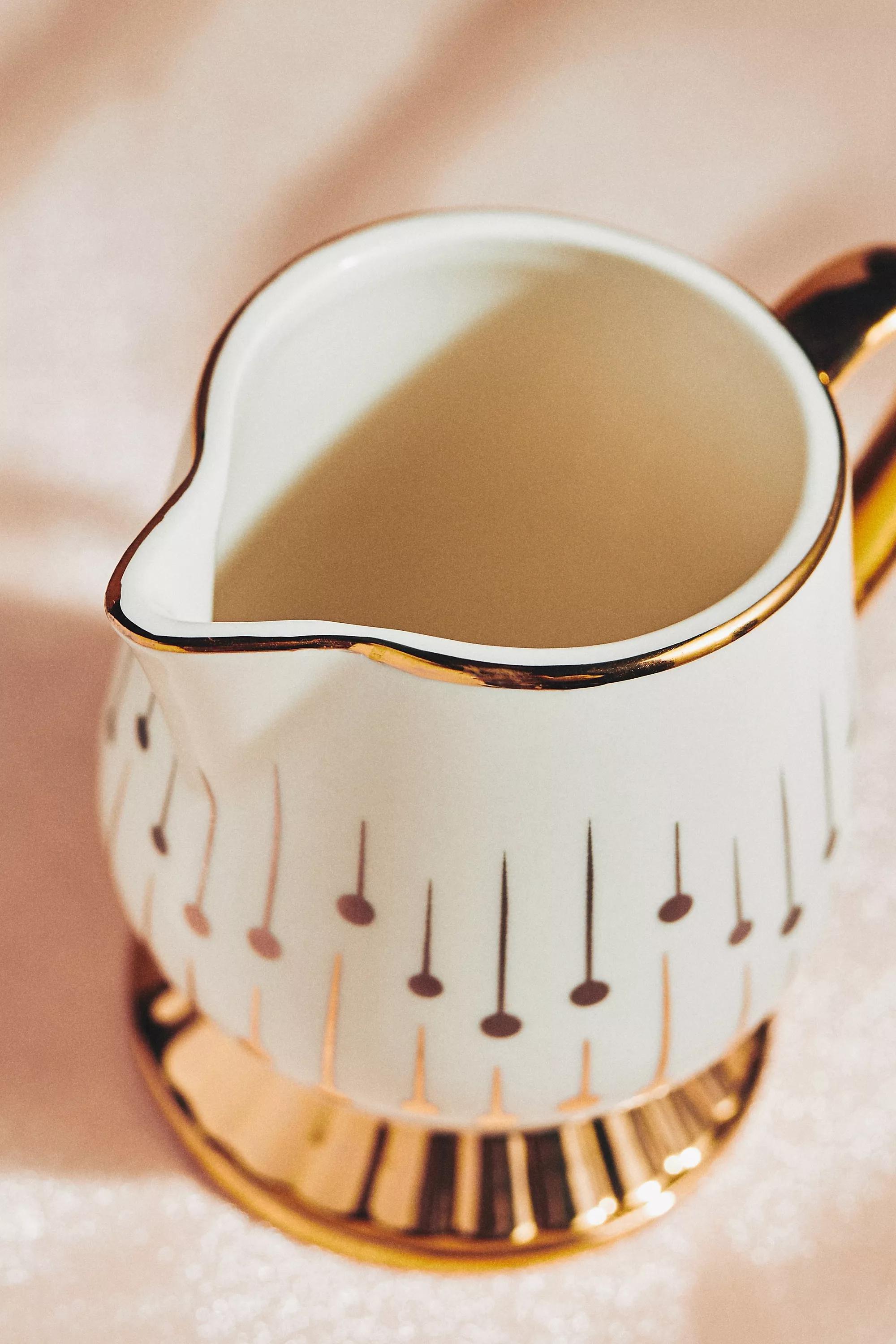 Catherine Martin For Anthropologie Starry Night Ceramic Milk Jug, White, A501_0011, large image number 2