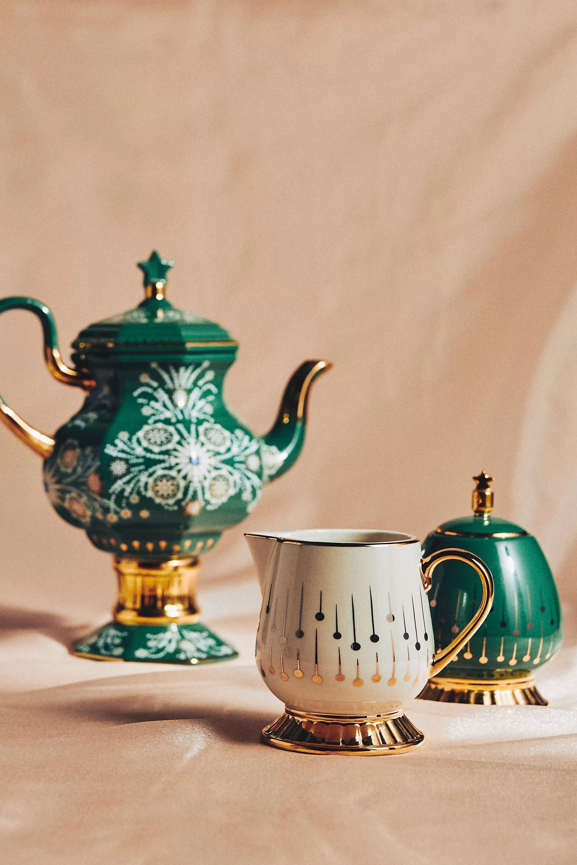 Catherine Martin For Anthropologie Starry Night Ceramic Milk Jug, White, A501_0011, large image number 3