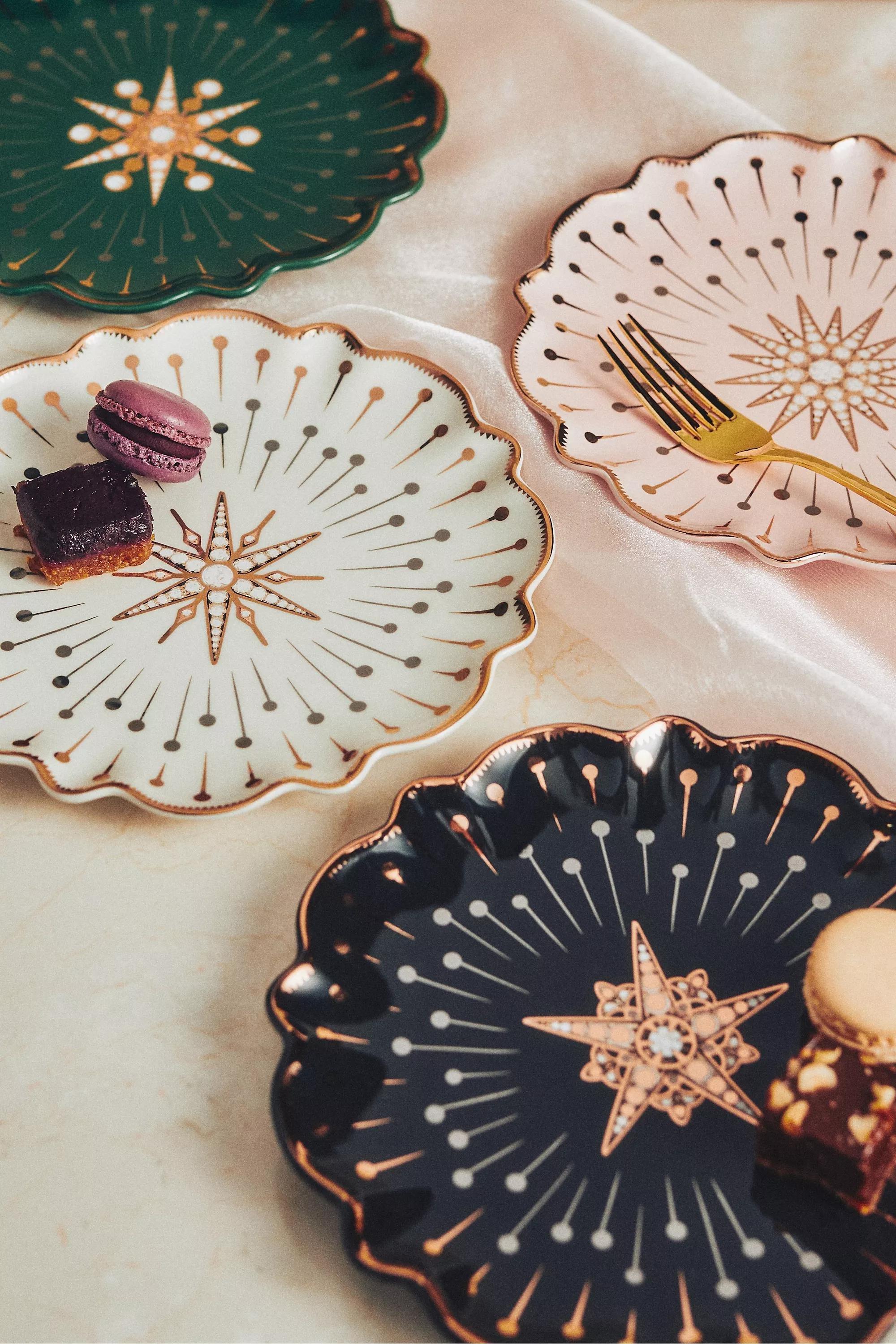 PINK Catherine Martin for Anthropologie Starry Night Dessert Plate, A501_0066, large image number 0