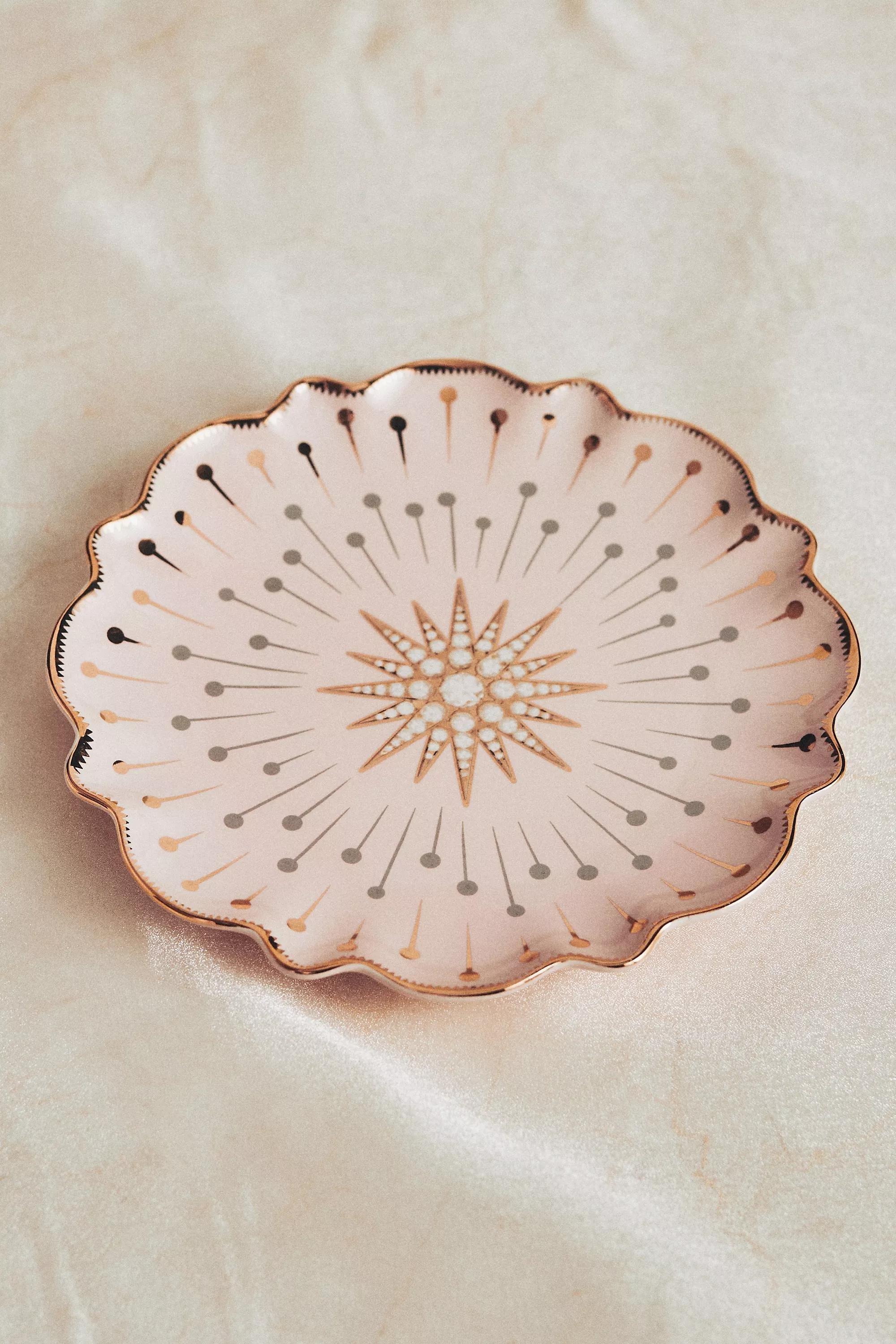 PINK Catherine Martin for Anthropologie Starry Night Dessert Plate, A501_0066, large image number 3