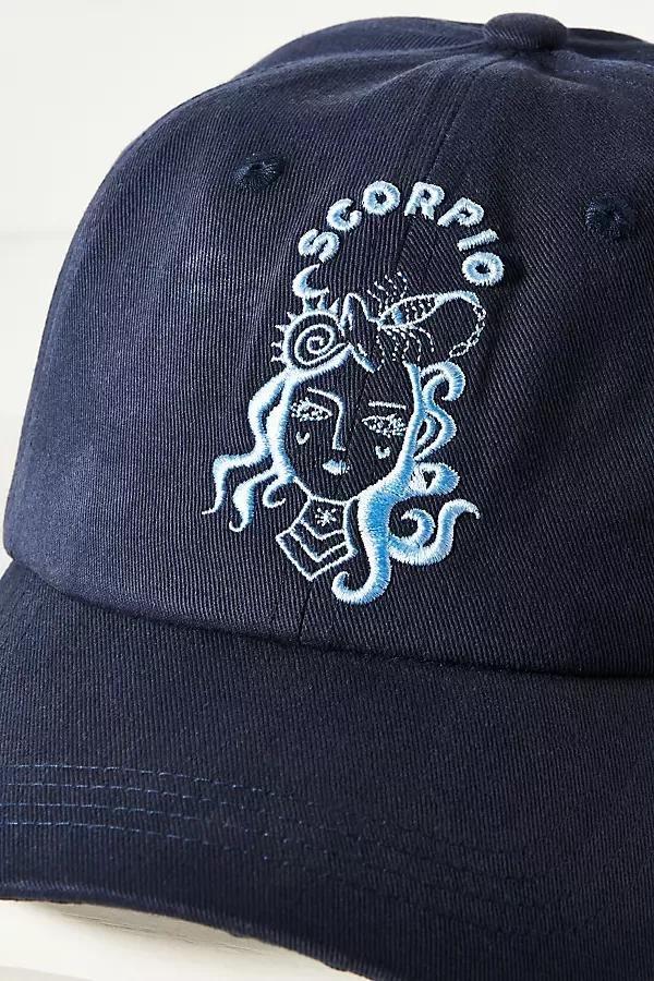 Scorpio Zodiac Baseball Cap, Navy, A501_0808, large image number 1