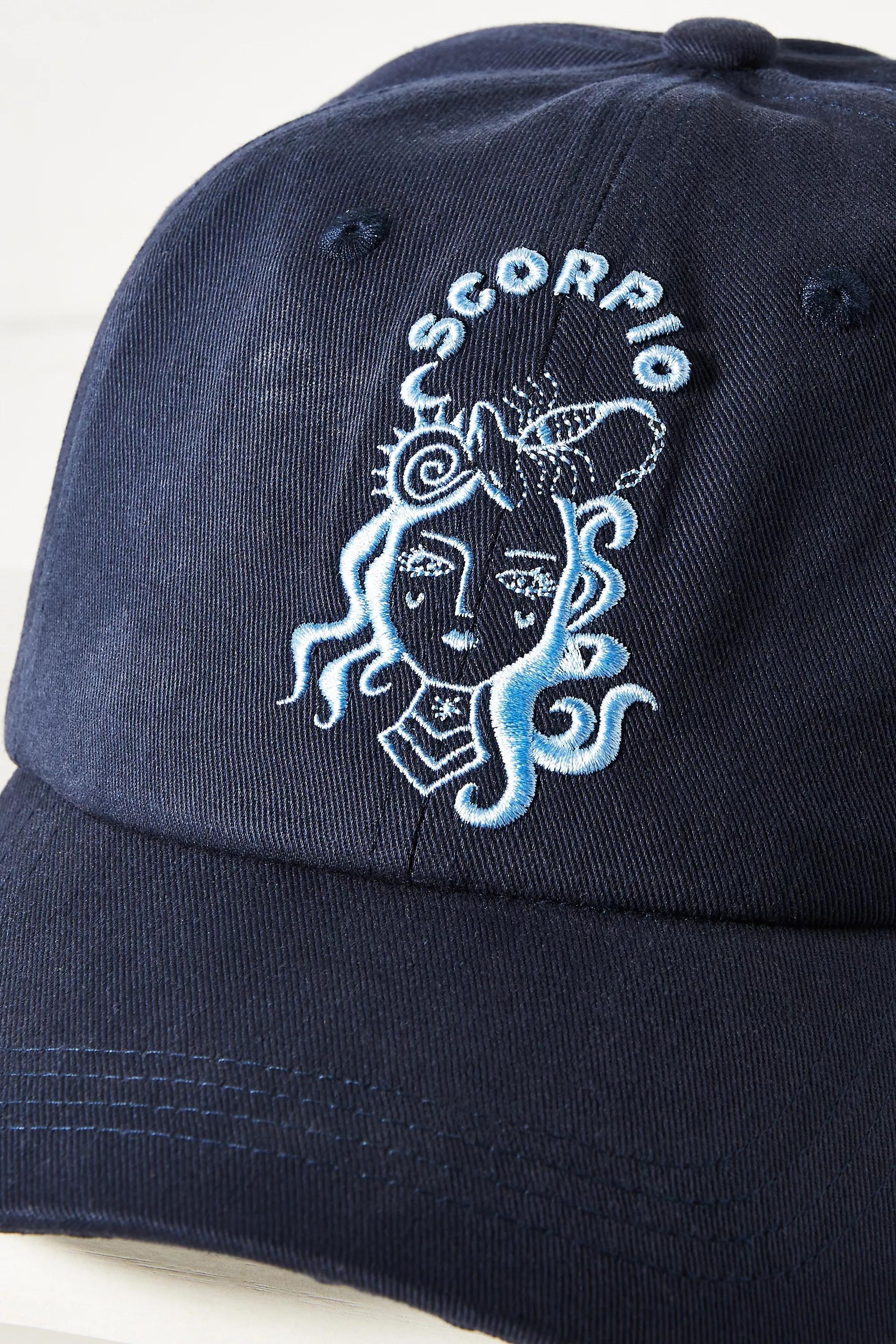 Scorpio Zodiac Baseball Cap, Navy, A501_0808, large image number 5
