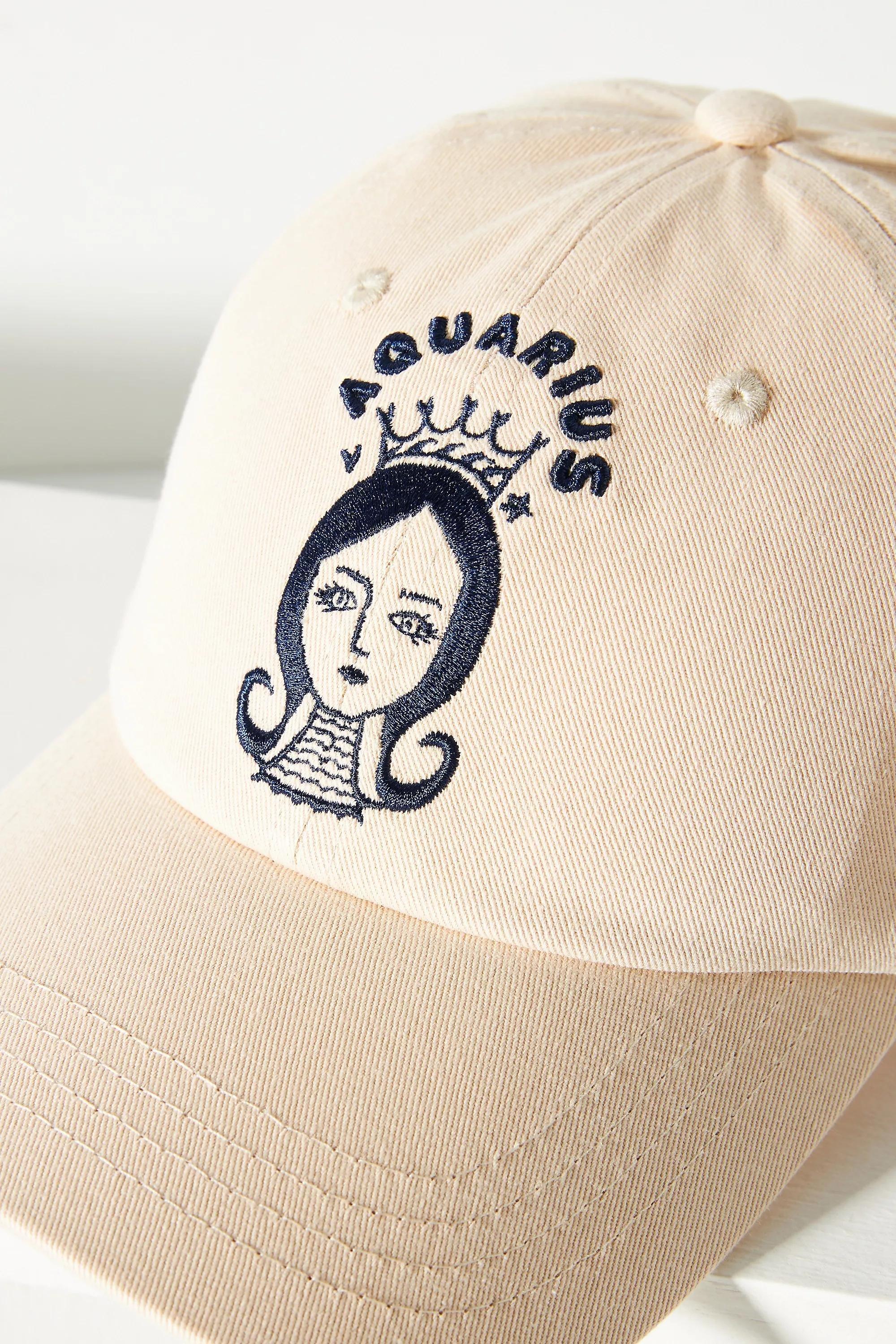 Aquarius Zodiac Baseball Cap, Beige, A501_0811, large image number 3