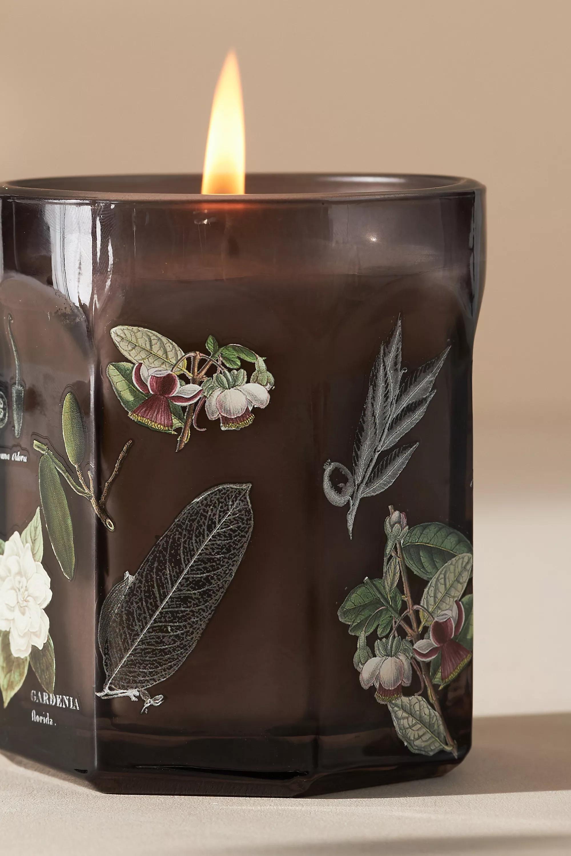 Apothecary 18 Small Night Gardenia Glass Candle, Grey, A501_0004, large image number 4