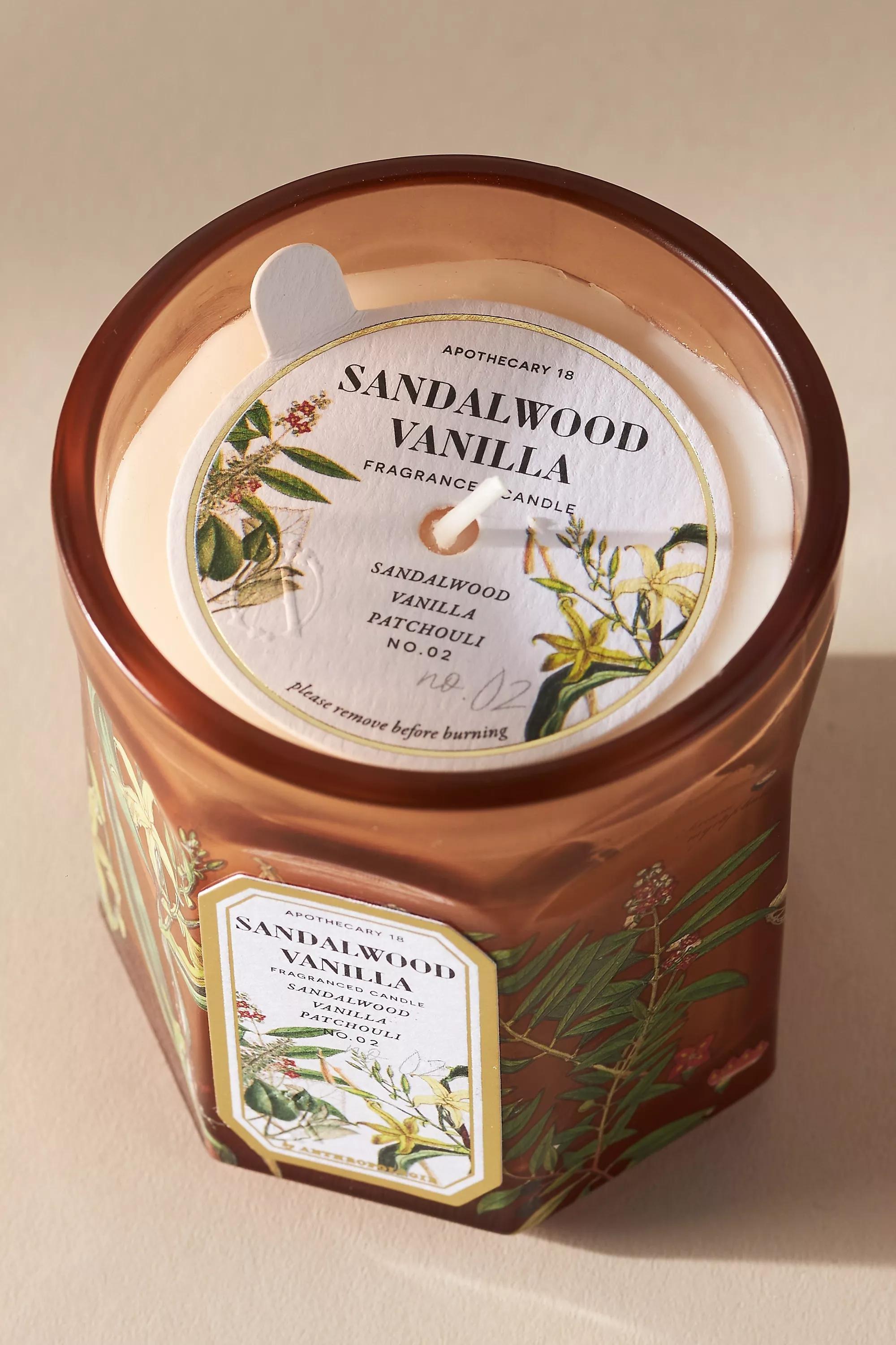 BROWN Apothecary 18 Small Sandalwood & Vanilla Glass Candle, A501_0020, large image number 3