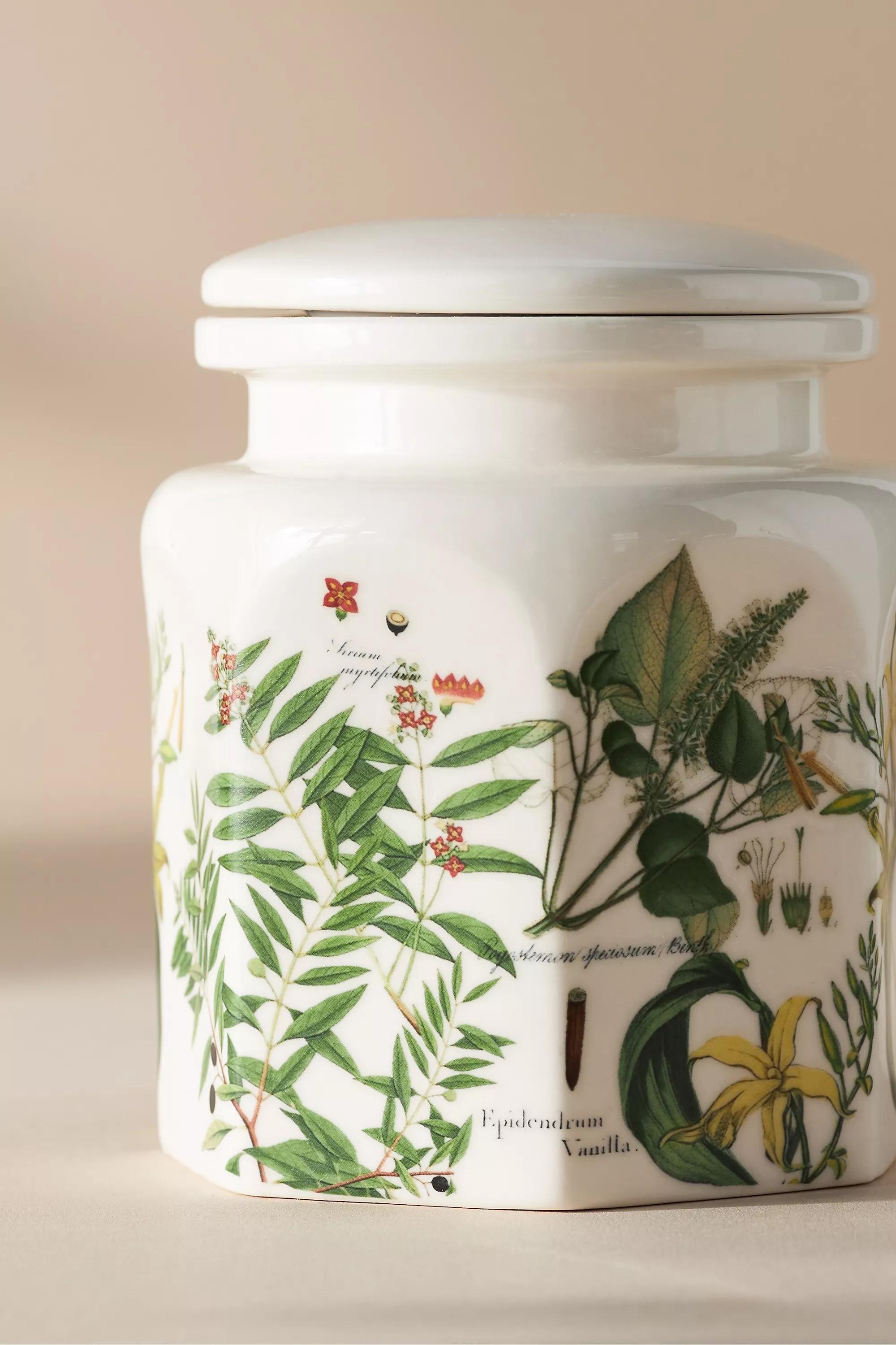 Apothecary 18 Night Gardenia Ceramic Jar Candle, White, A501_0010, large image number 3