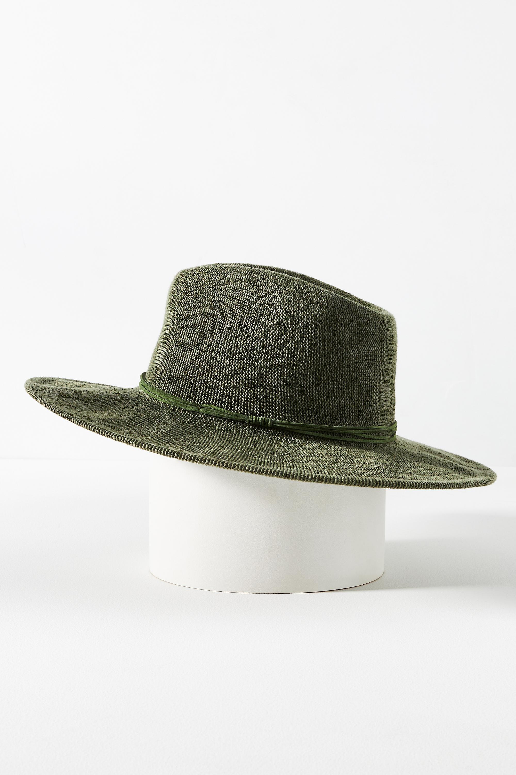 Wyeth Leather-Trimmed Rancher Hat, Green, A501_0230, large image number 2