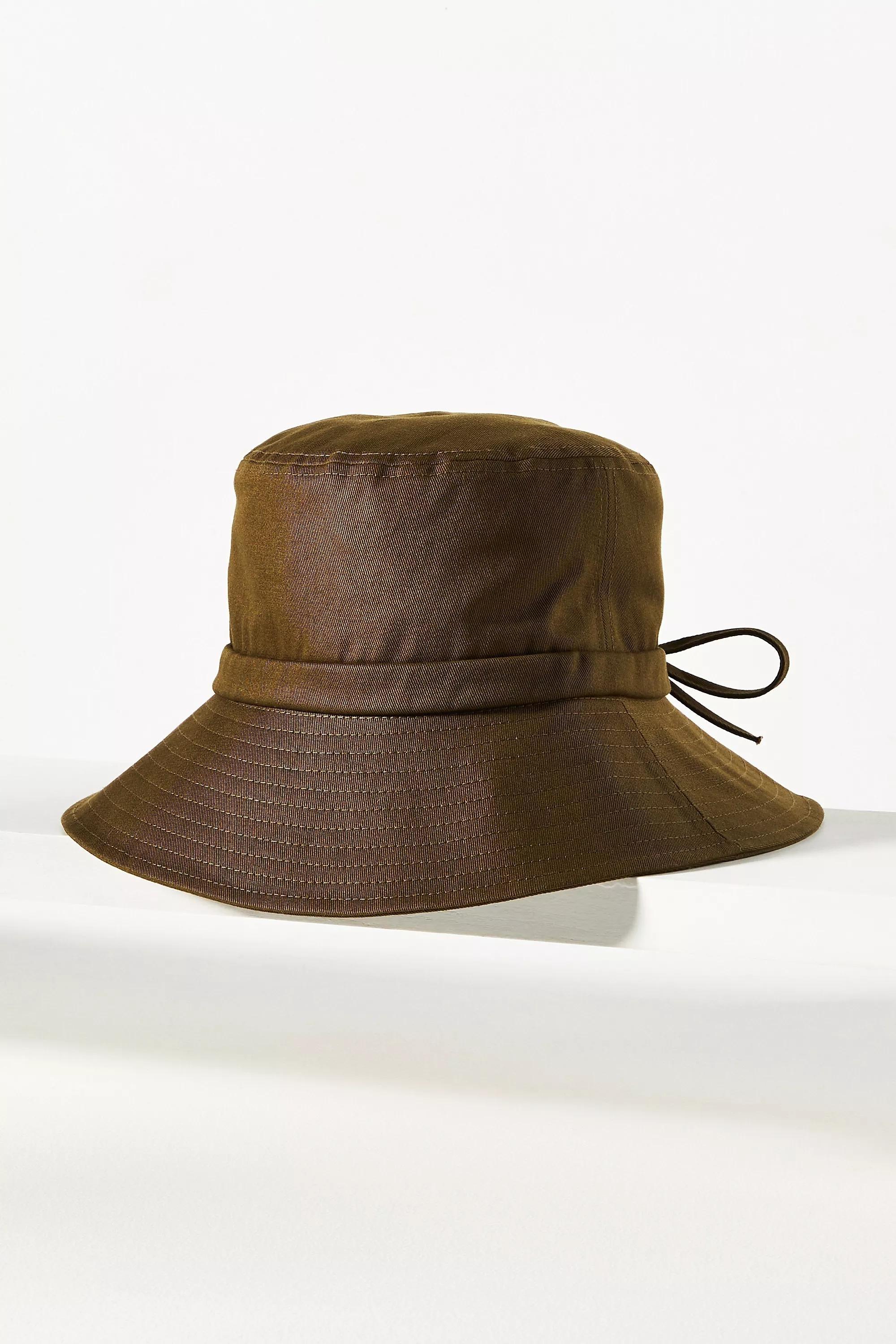 Bow-Detail Bucket Hat, Brown, A501_0041, large image number 0