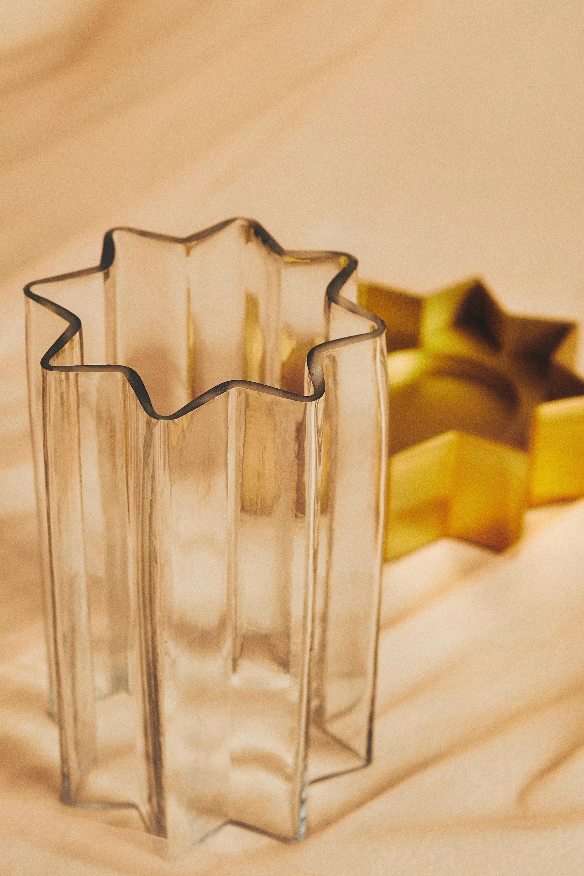Catherine Martin For Anthropologie Starry Night Pillar Candle Holder, Gold, A501_0070, large image number 2
