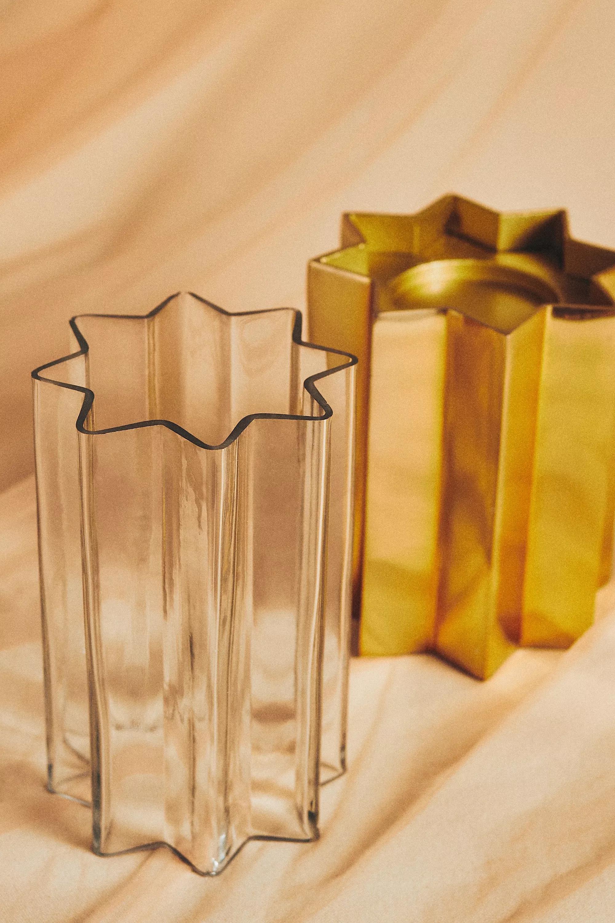 Catherine Martin For Anthropologie Starry Night Pillar Candle Holder, Gold, A501_0070, large image number 4