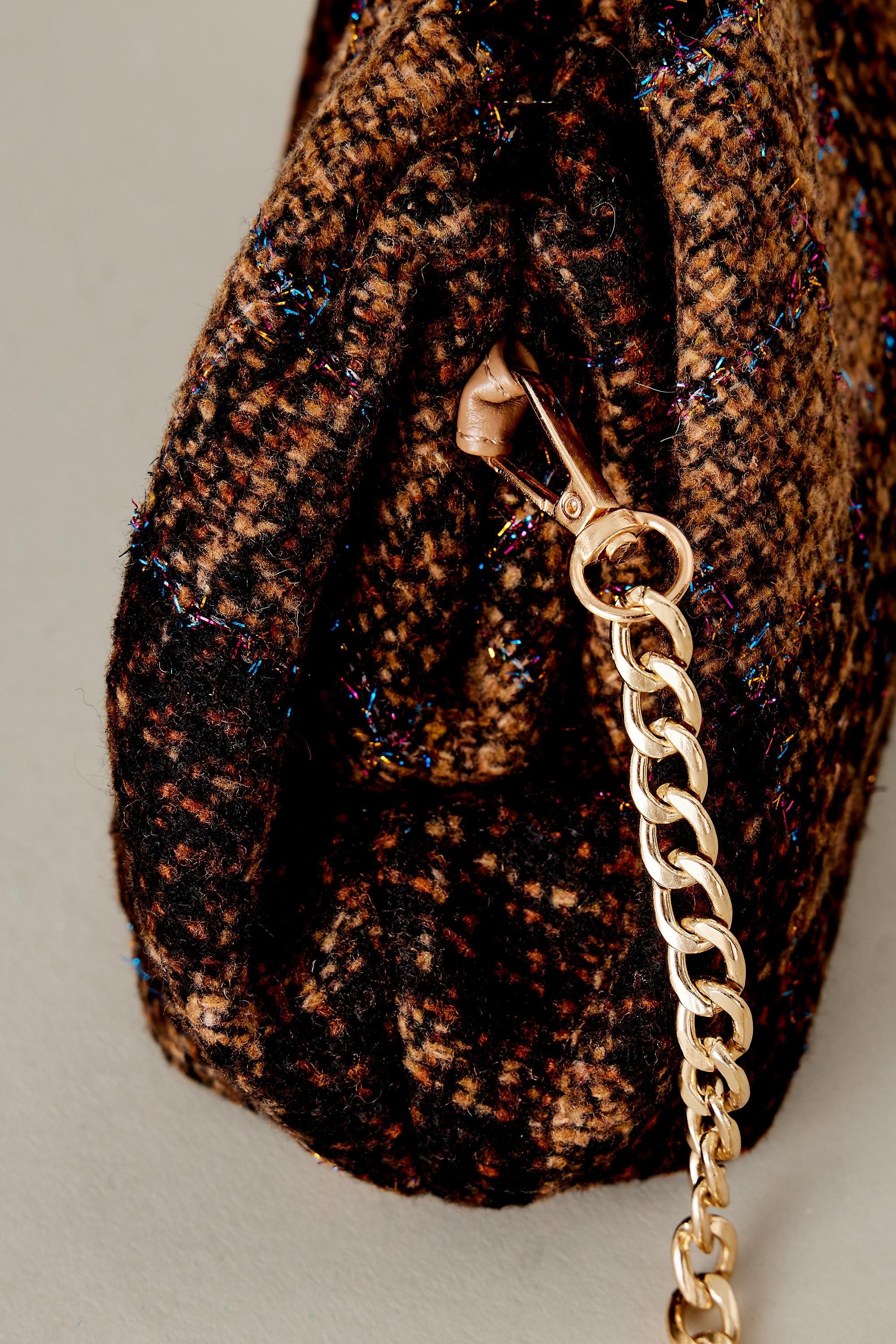 Clutch Tweed Frankie, Brown, A501_0020, large image number 2