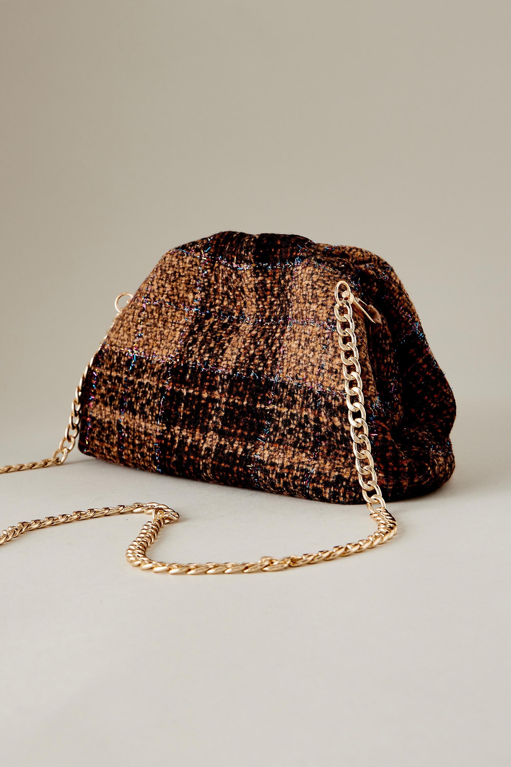 Clutch Tweed Frankie, Brown, A501_0020, large image number 3