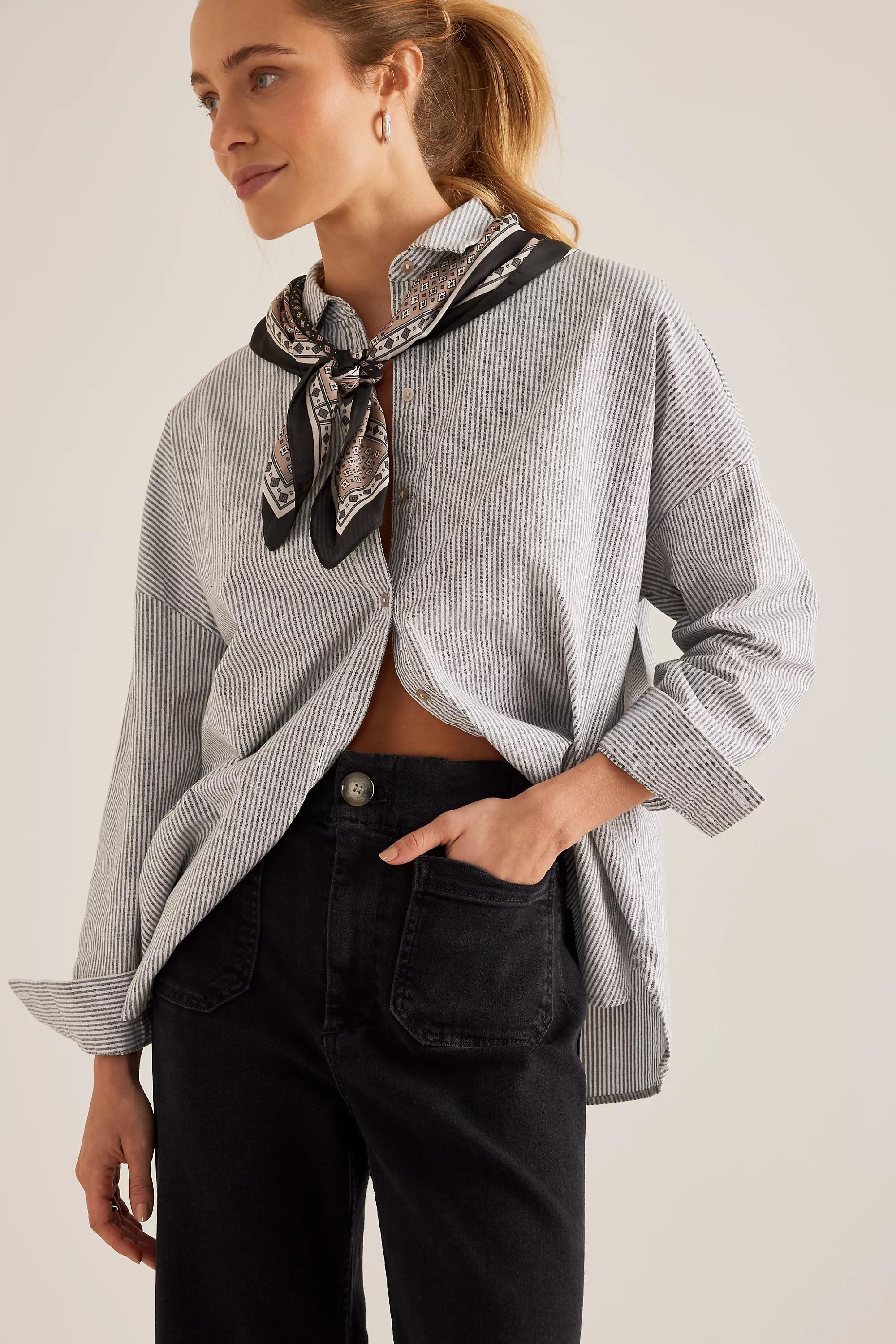 The Colette By Maeve Denim Cropped Wide Leg Jeans, Grey, , large image number 6