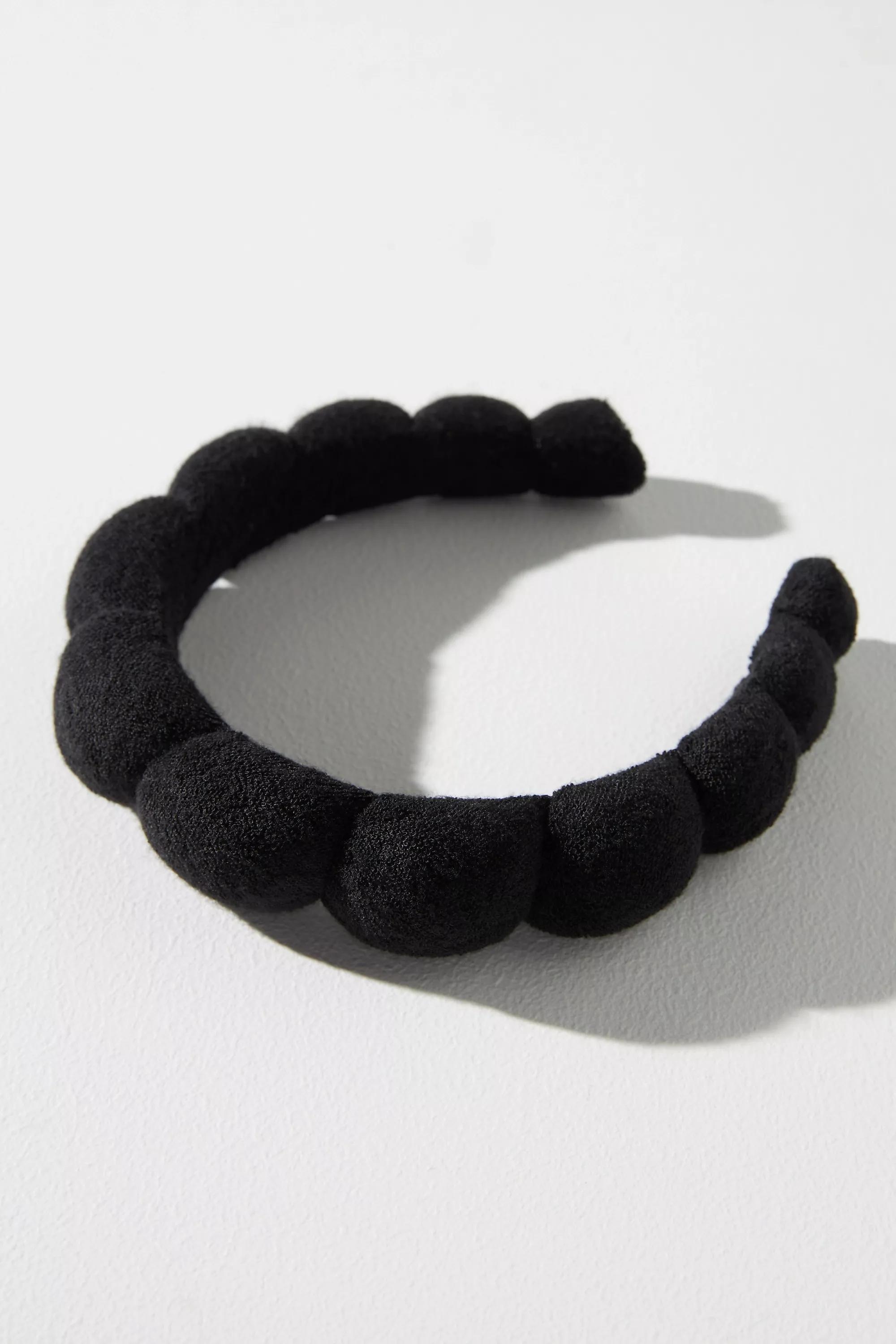 Padded Makeup Headband, Black, A501_0001, large image number 0
