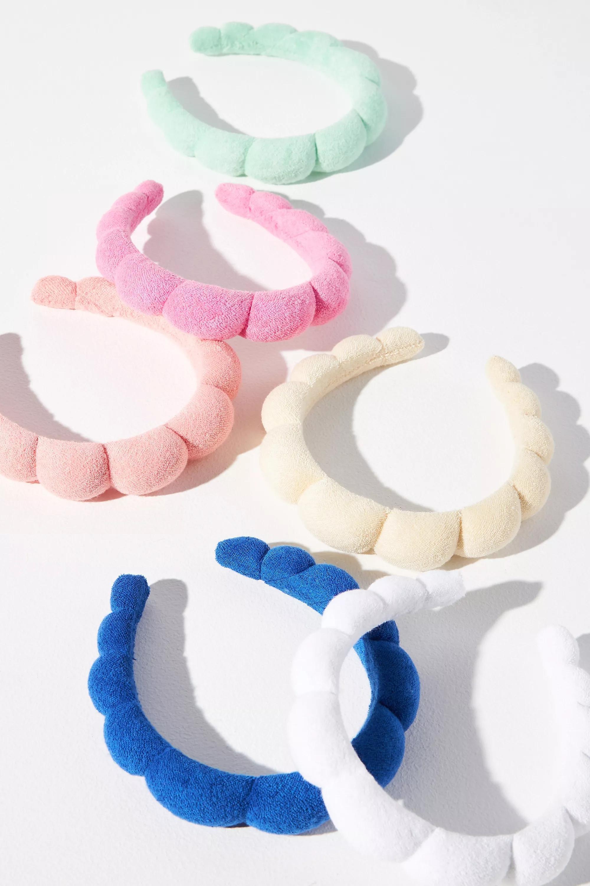 Terry Padded Makeup Headband, Pink, A501_0085, large image number 1