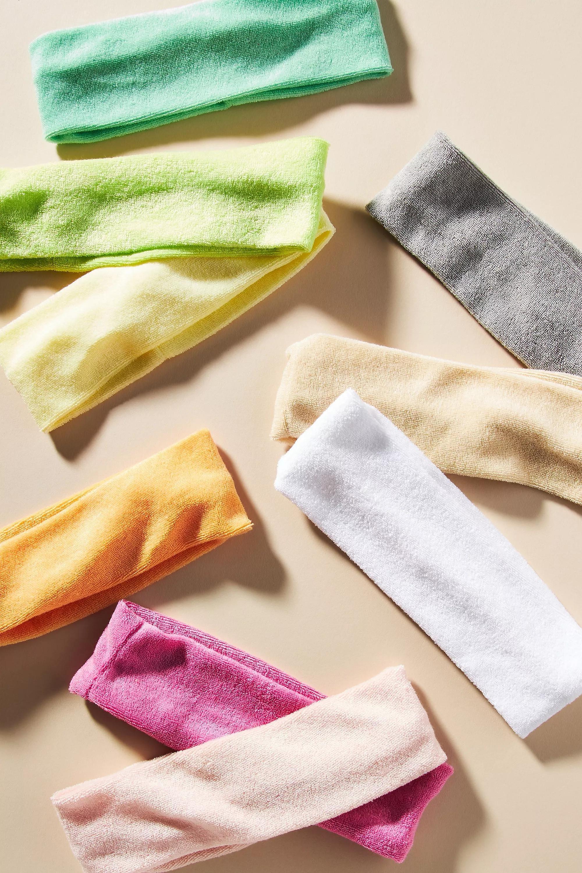 Terry Headbands, Set Of 3, Beige, A501_0014, large image number 1