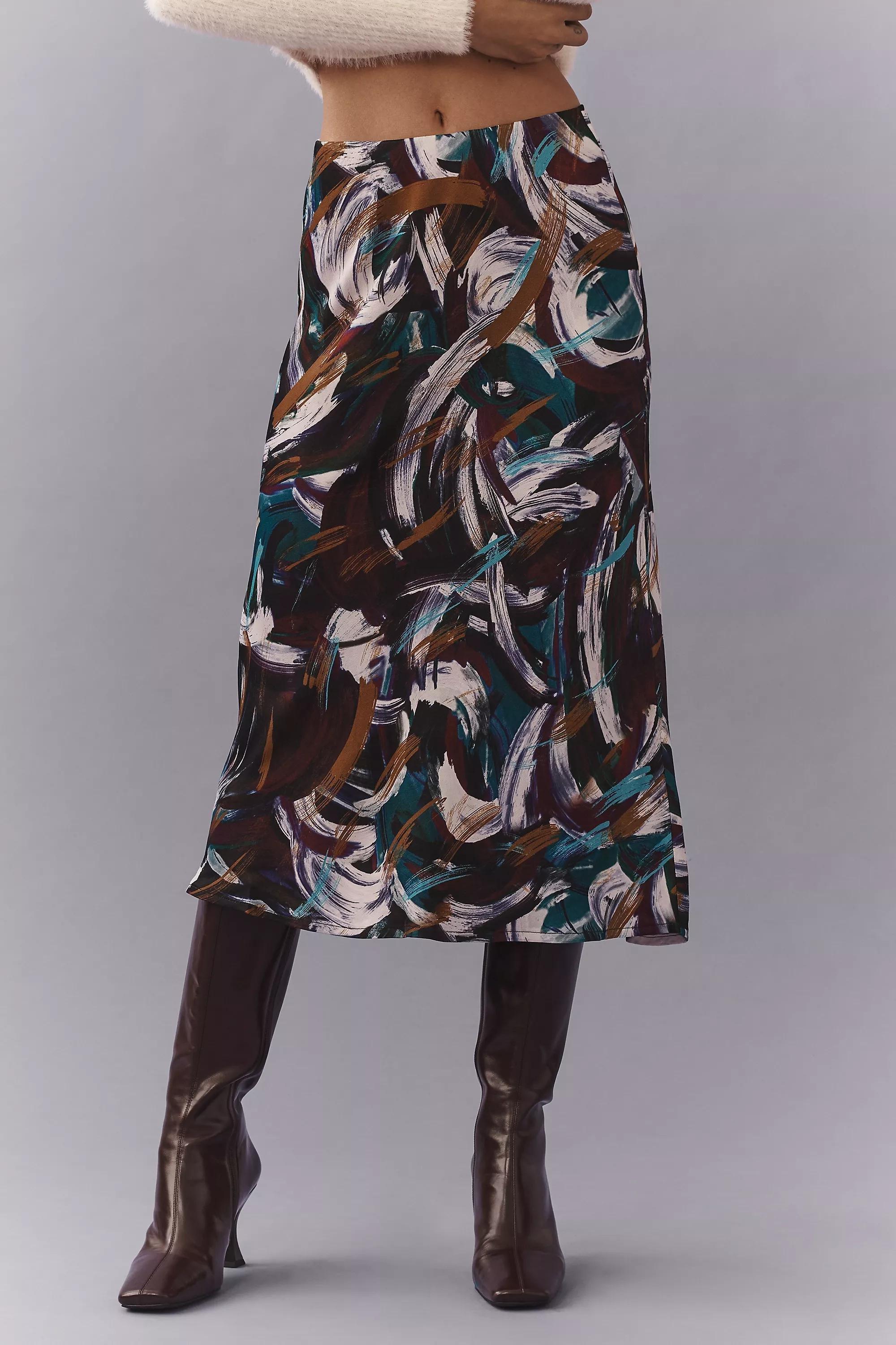 The Tilda Slip Skirt, Blue, , large image number 1