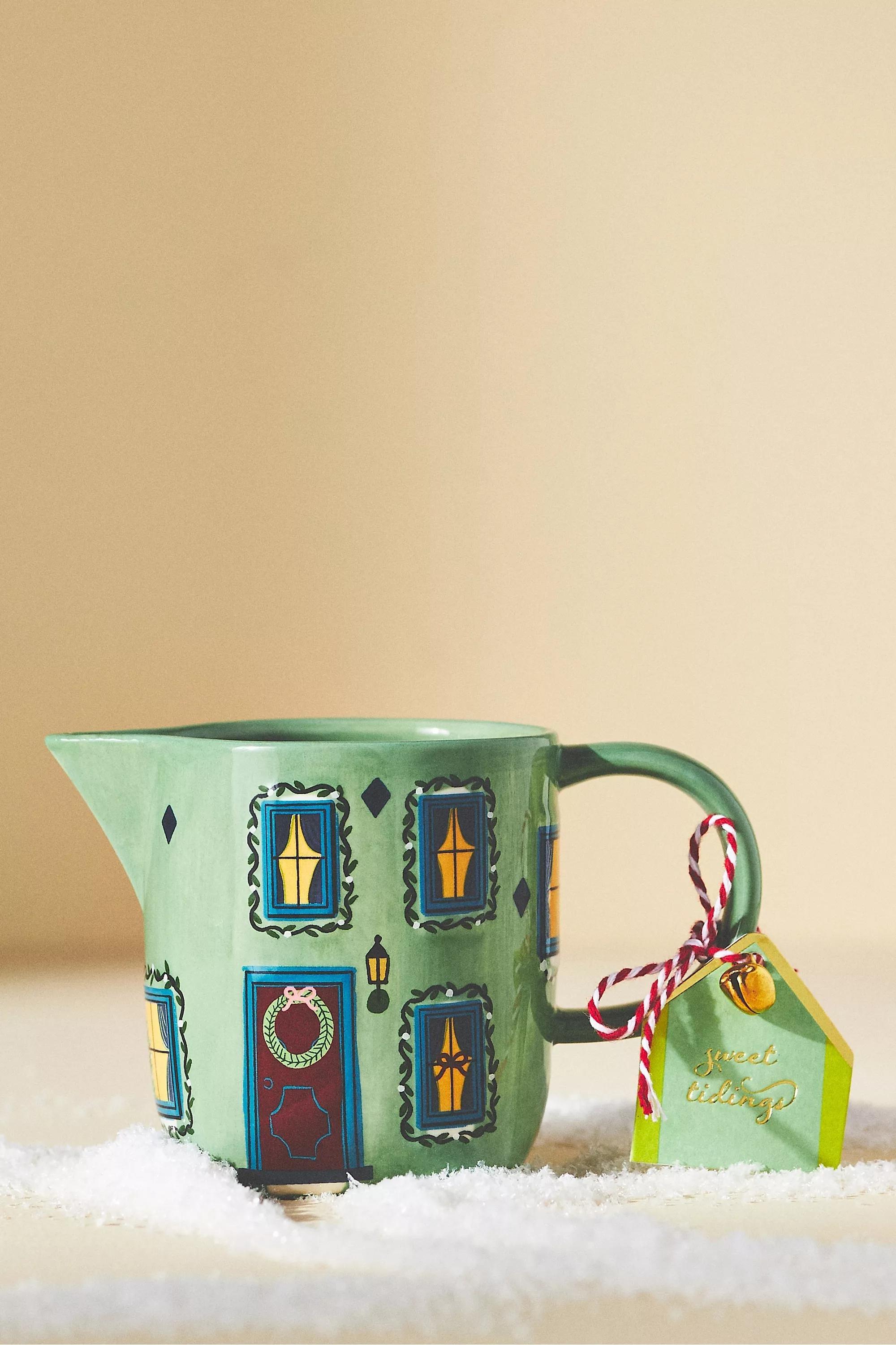 Christmas Chalet Creamer, Green, , large image number 0