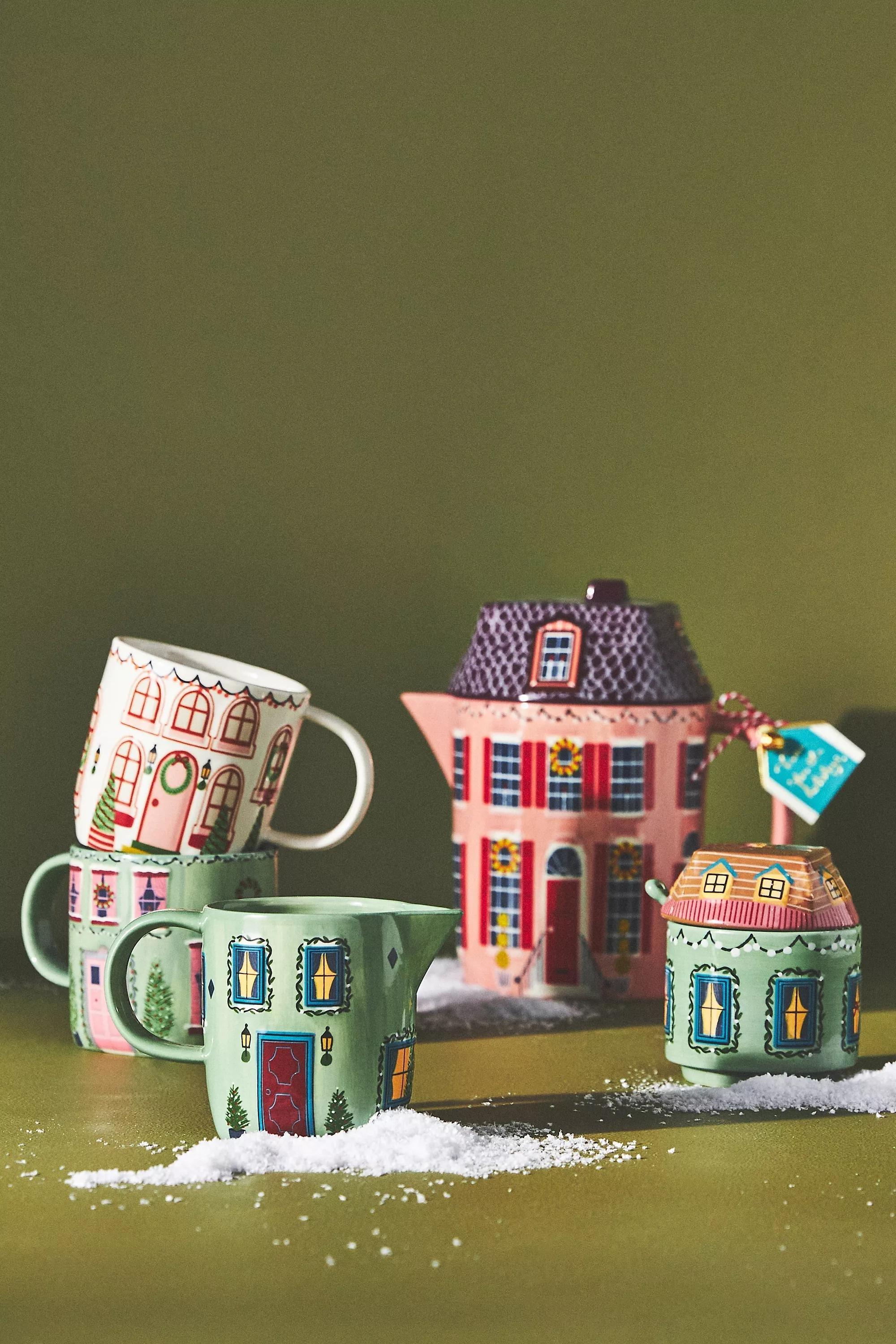 Christmas Chalet Creamer, Green, , large image number 1