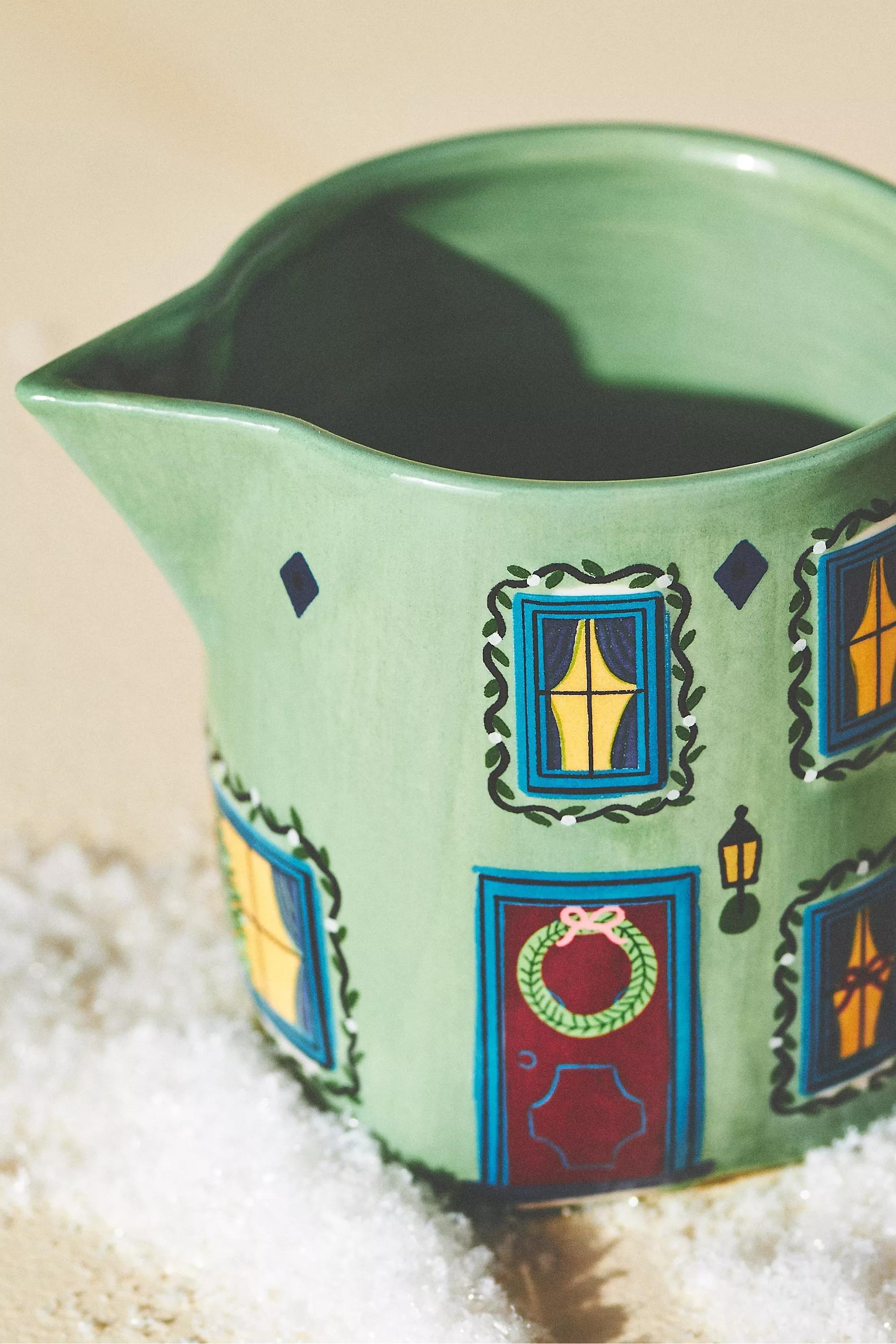 Christmas Chalet Creamer, Green, , large image number 2